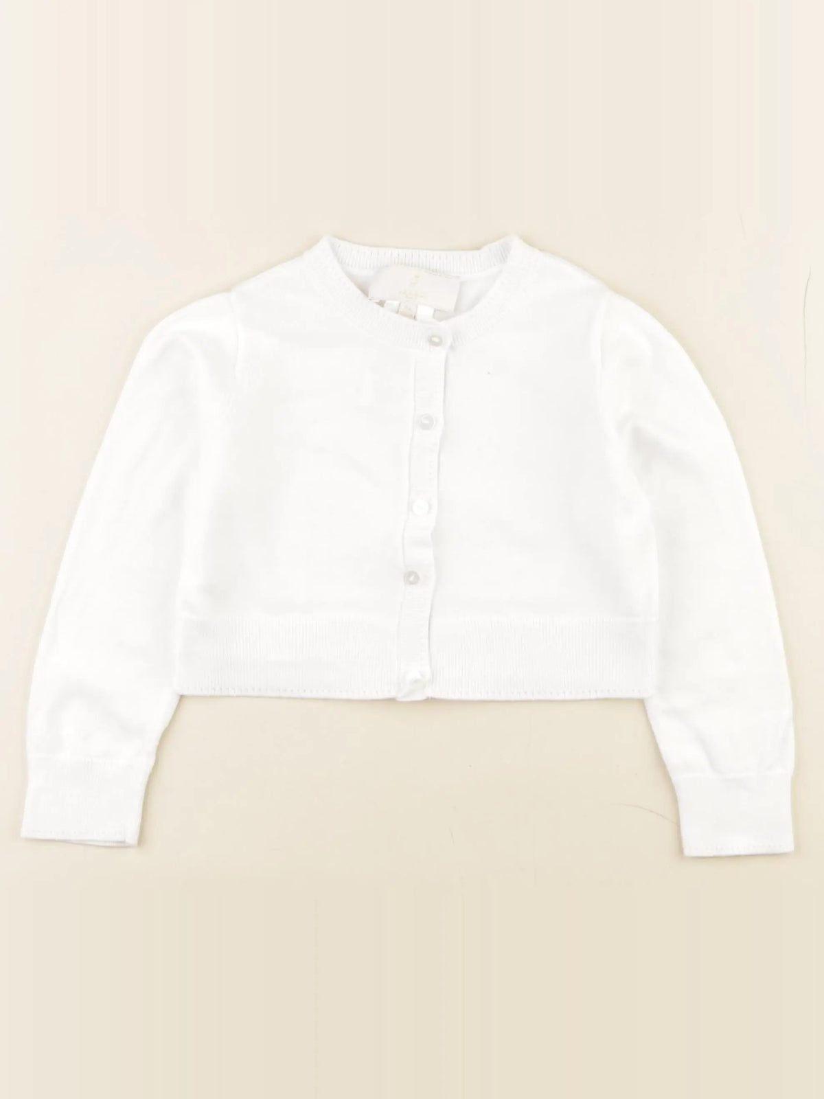 Jacadi - gilet blanc - 4 ans