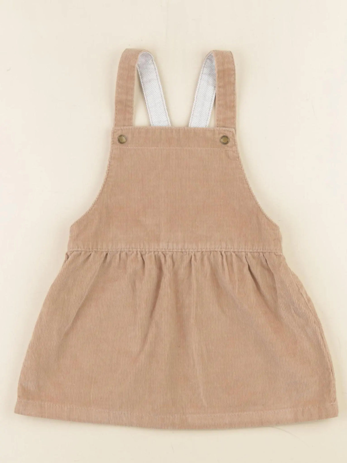 Vertbaudet - robe beige - 18 mois