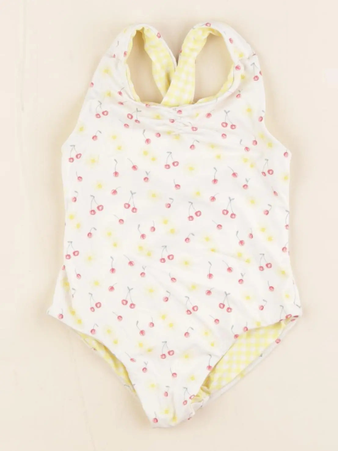 Vertbaudet - maillot de bain jaune - 12 mois