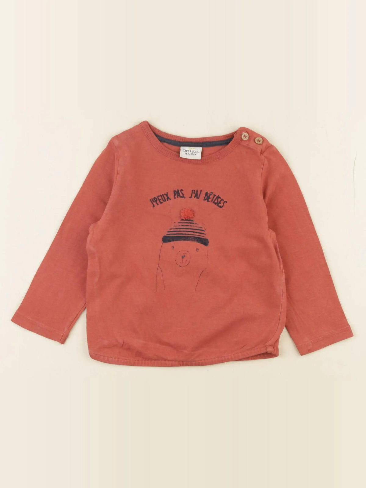 Tape à l'oeil - tee-shirt rouge - 18 mois