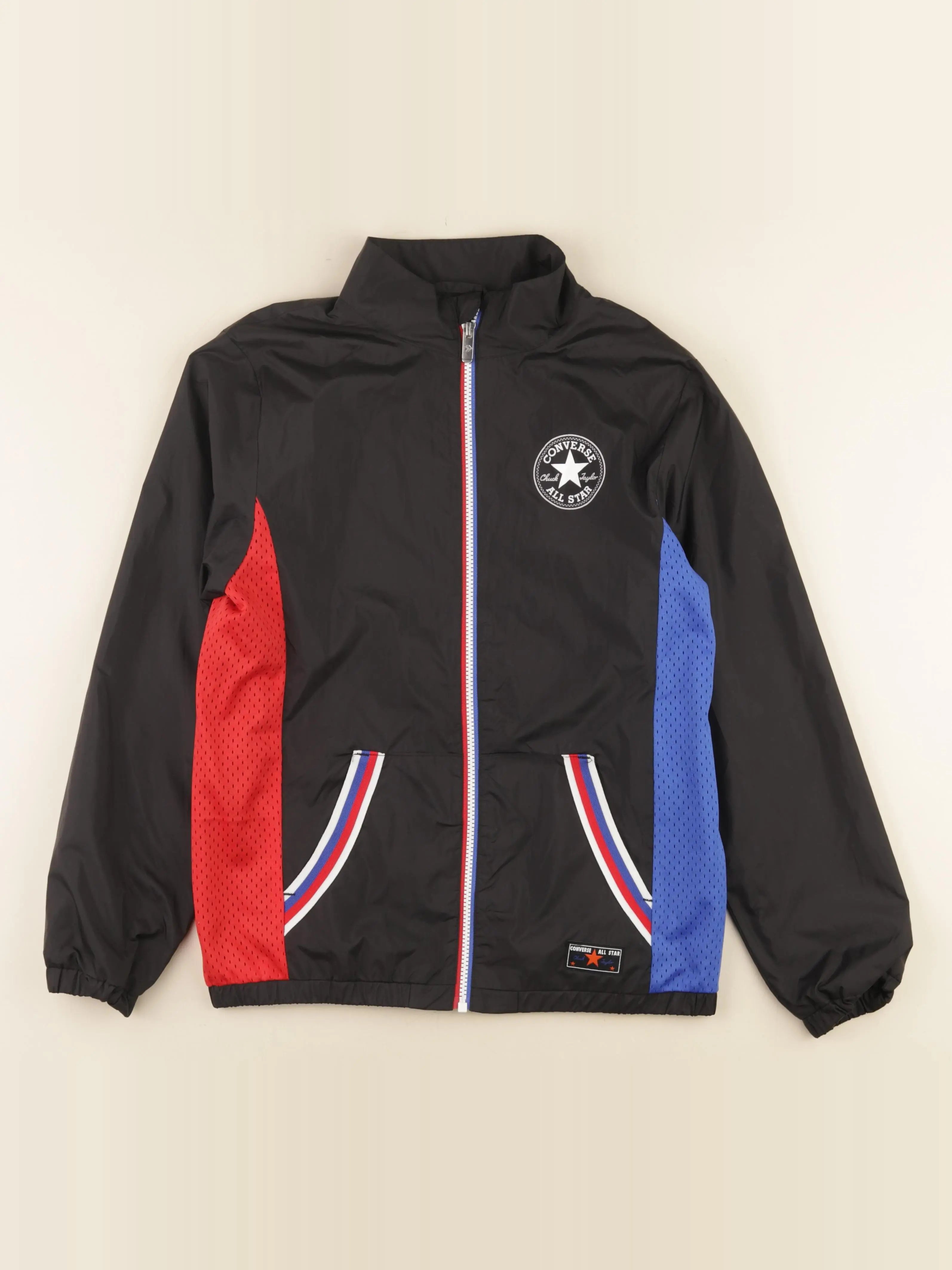 Converse - coupe-vent imprimé au dos noir - 12/13 ans