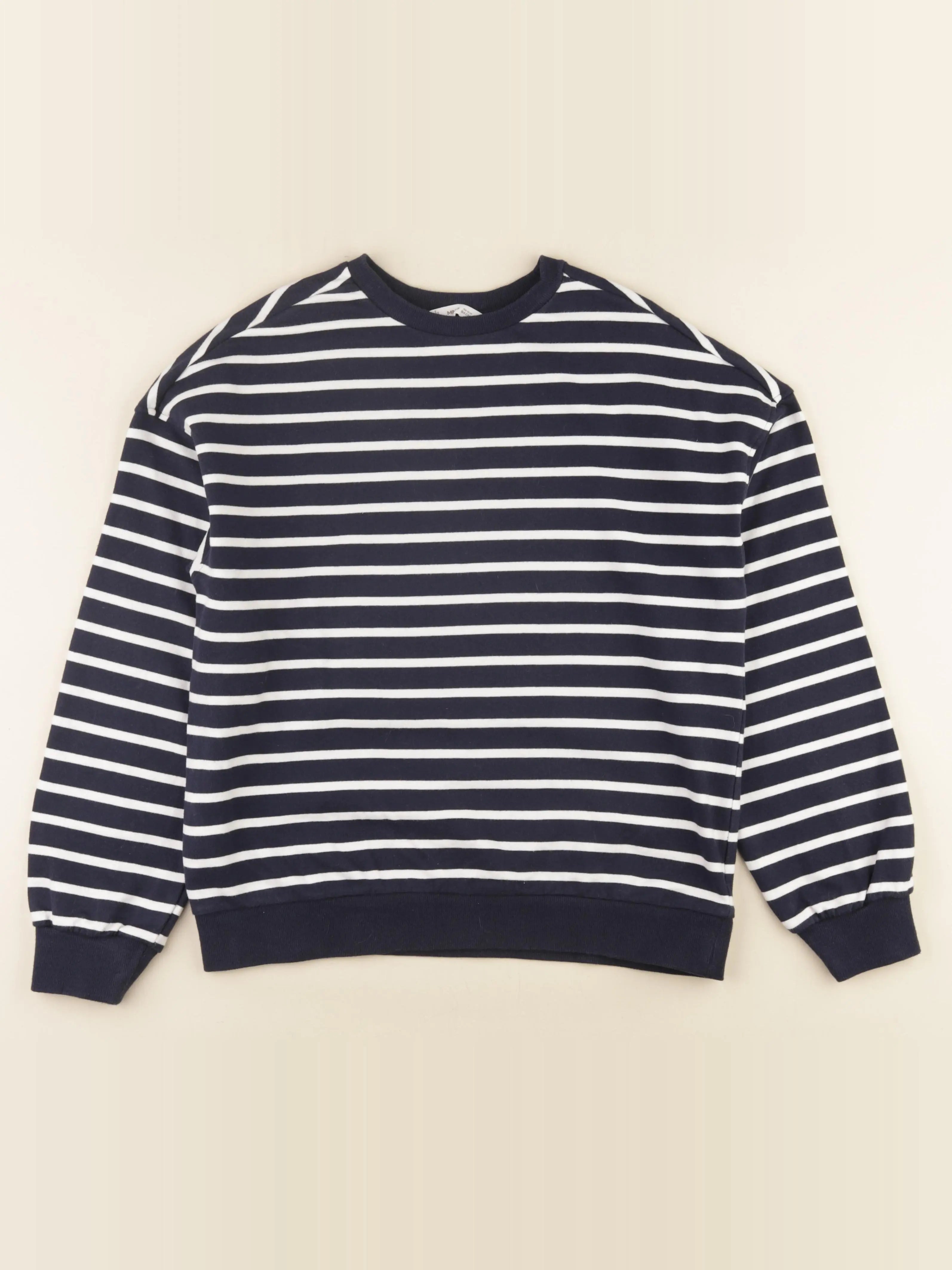 Mango - sweat bleu, blanc - 13/14 ans