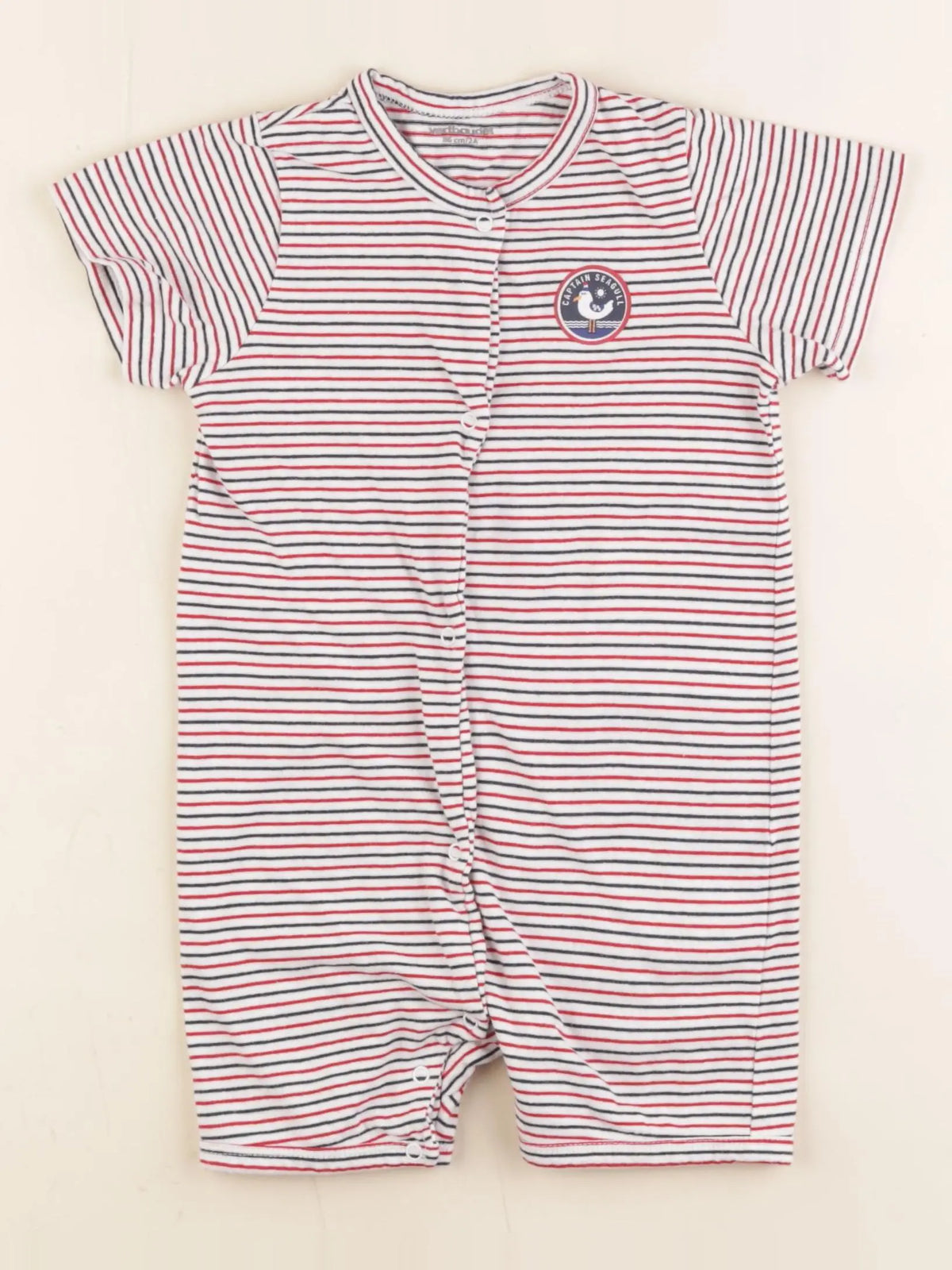 Vertbaudet - combinaison rouge - 2 ans