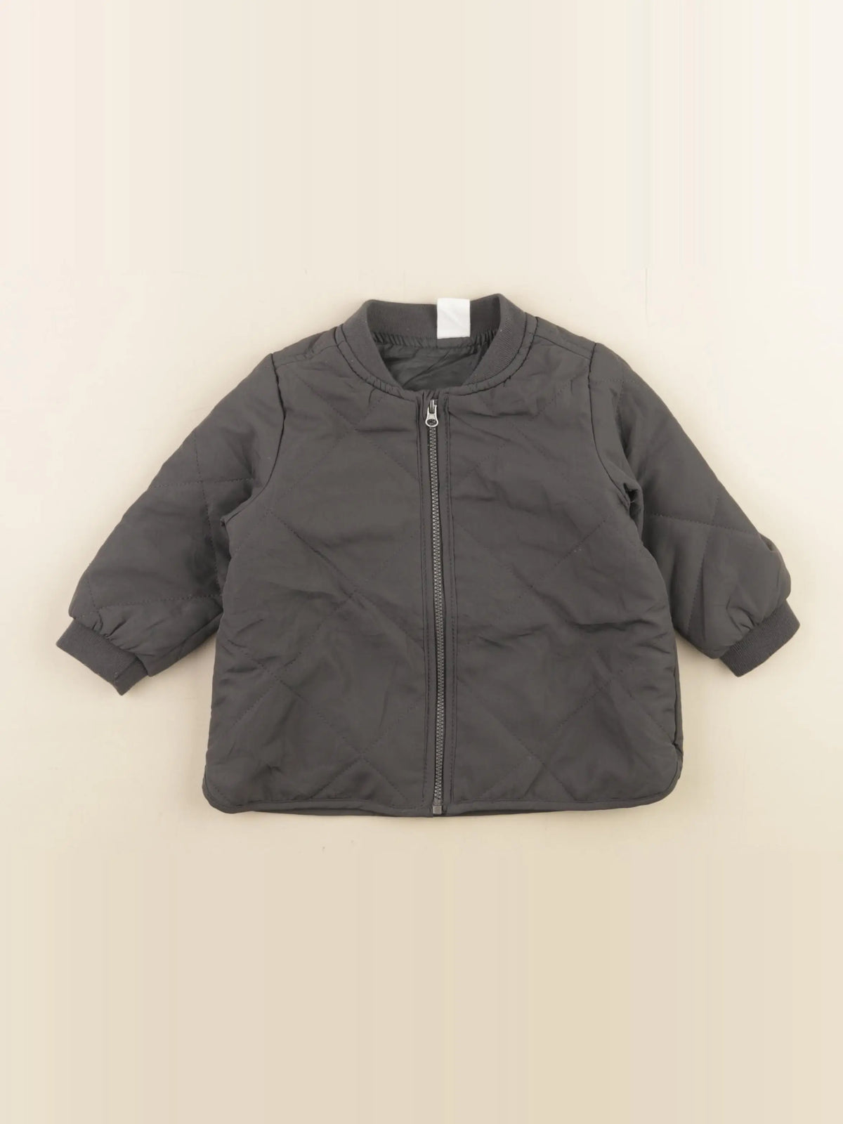 H&M - veste gris - 6/9 mois