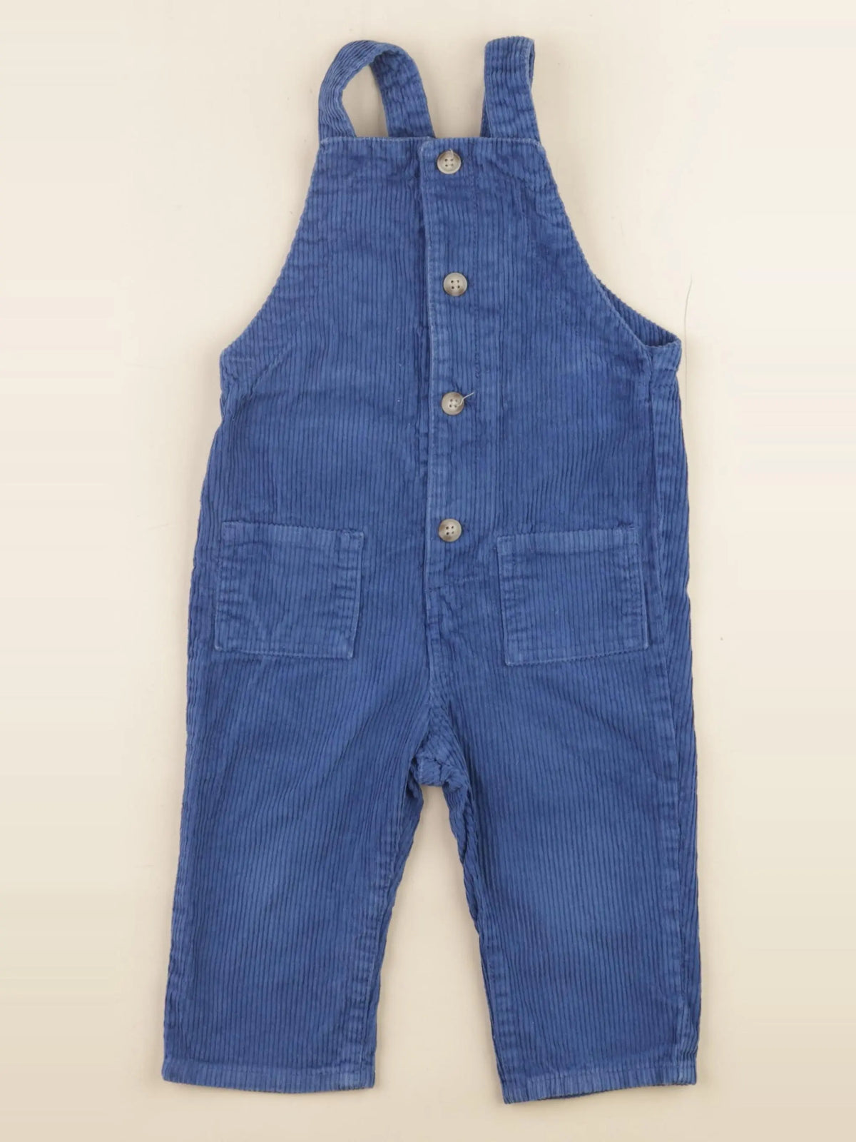 H&M - salopette bleu - 9/12 mois