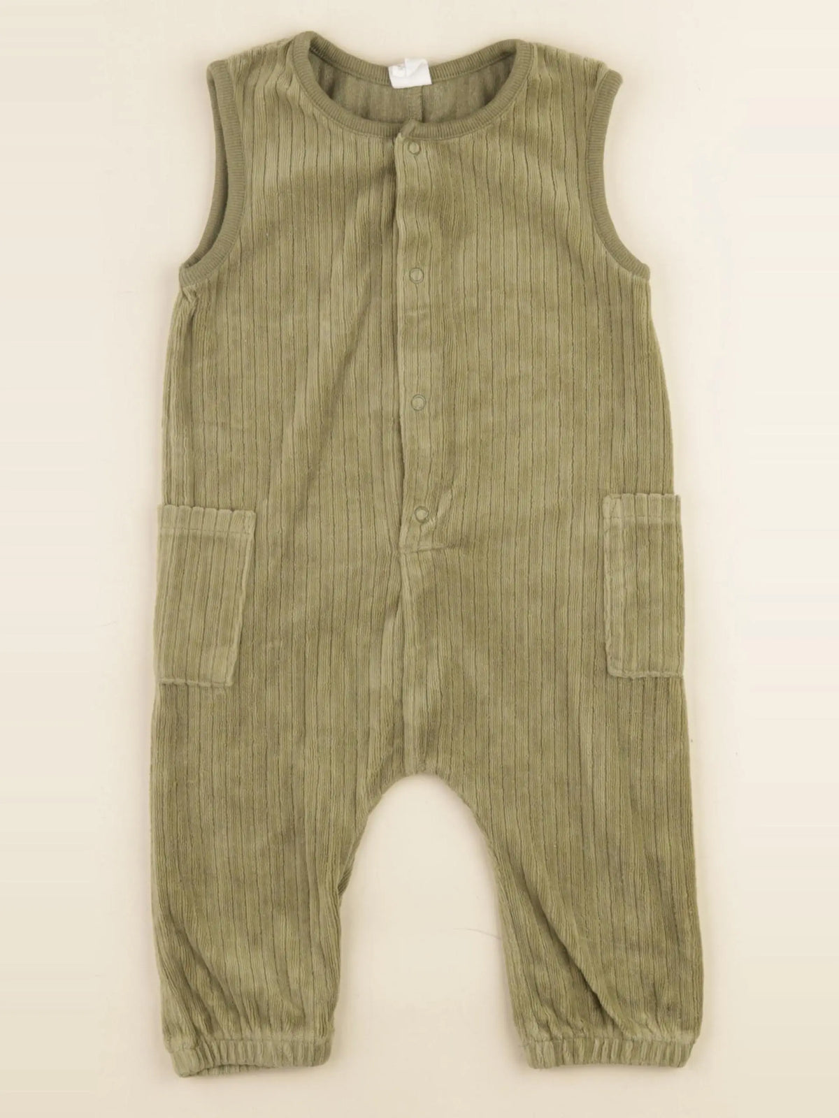 H&M - combinaison vert - 9/12 mois