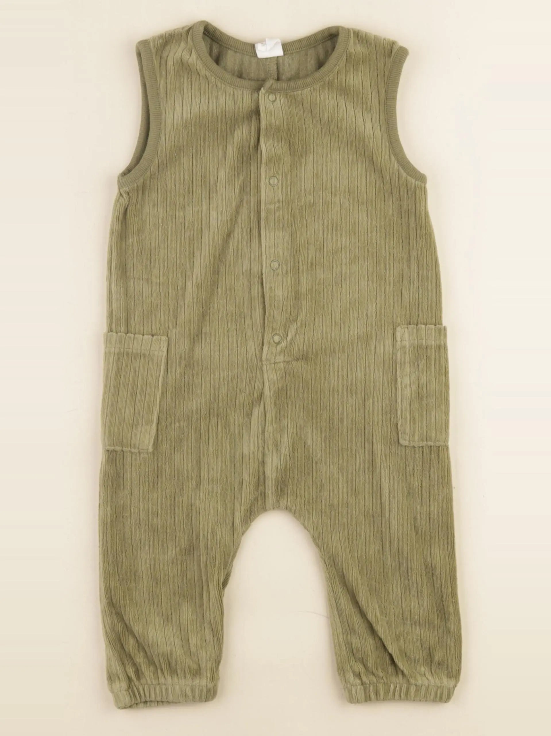 H&M - combinaison vert - 9/12 mois