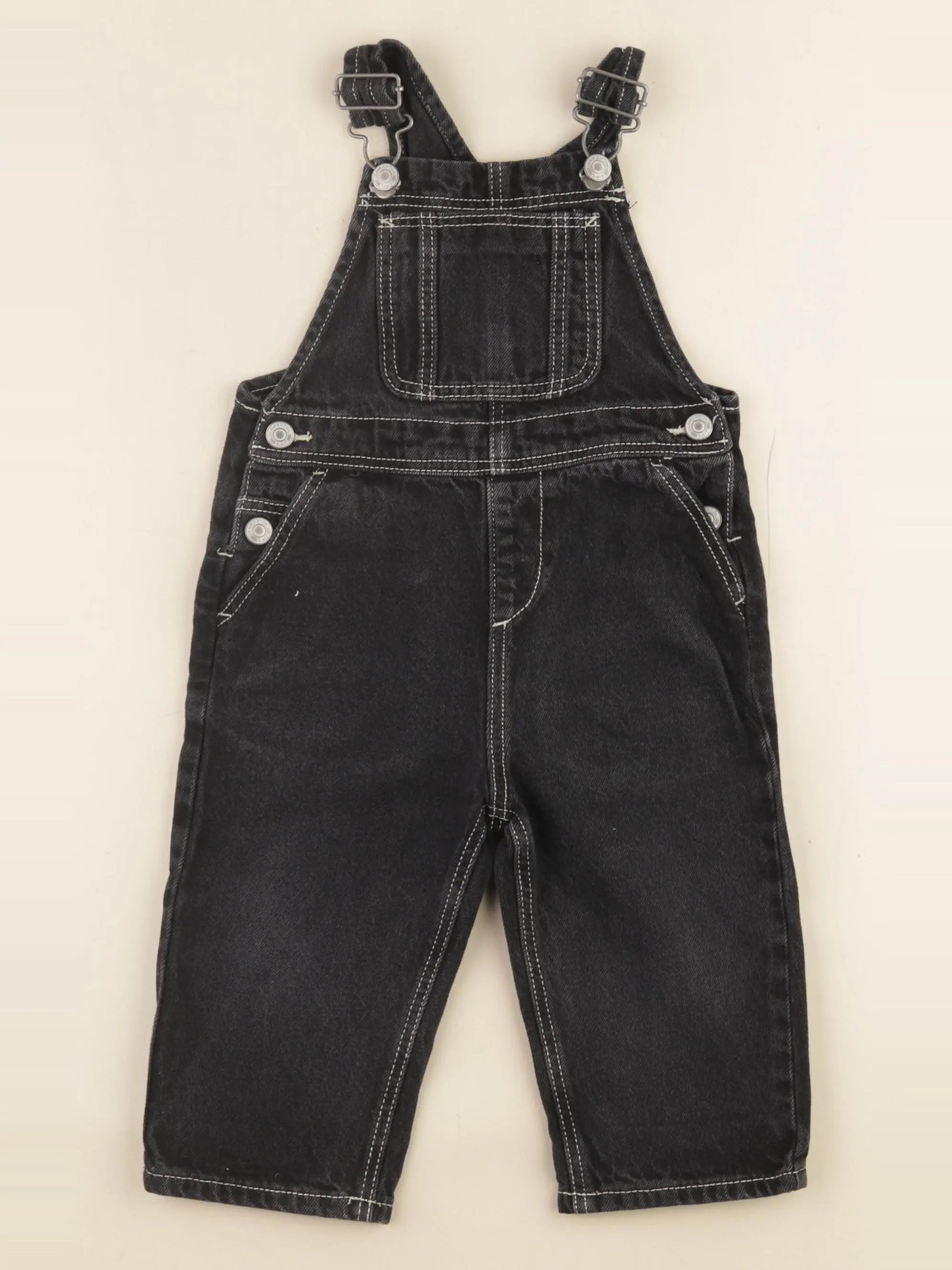 Zara - salopette noir - 9/12 mois