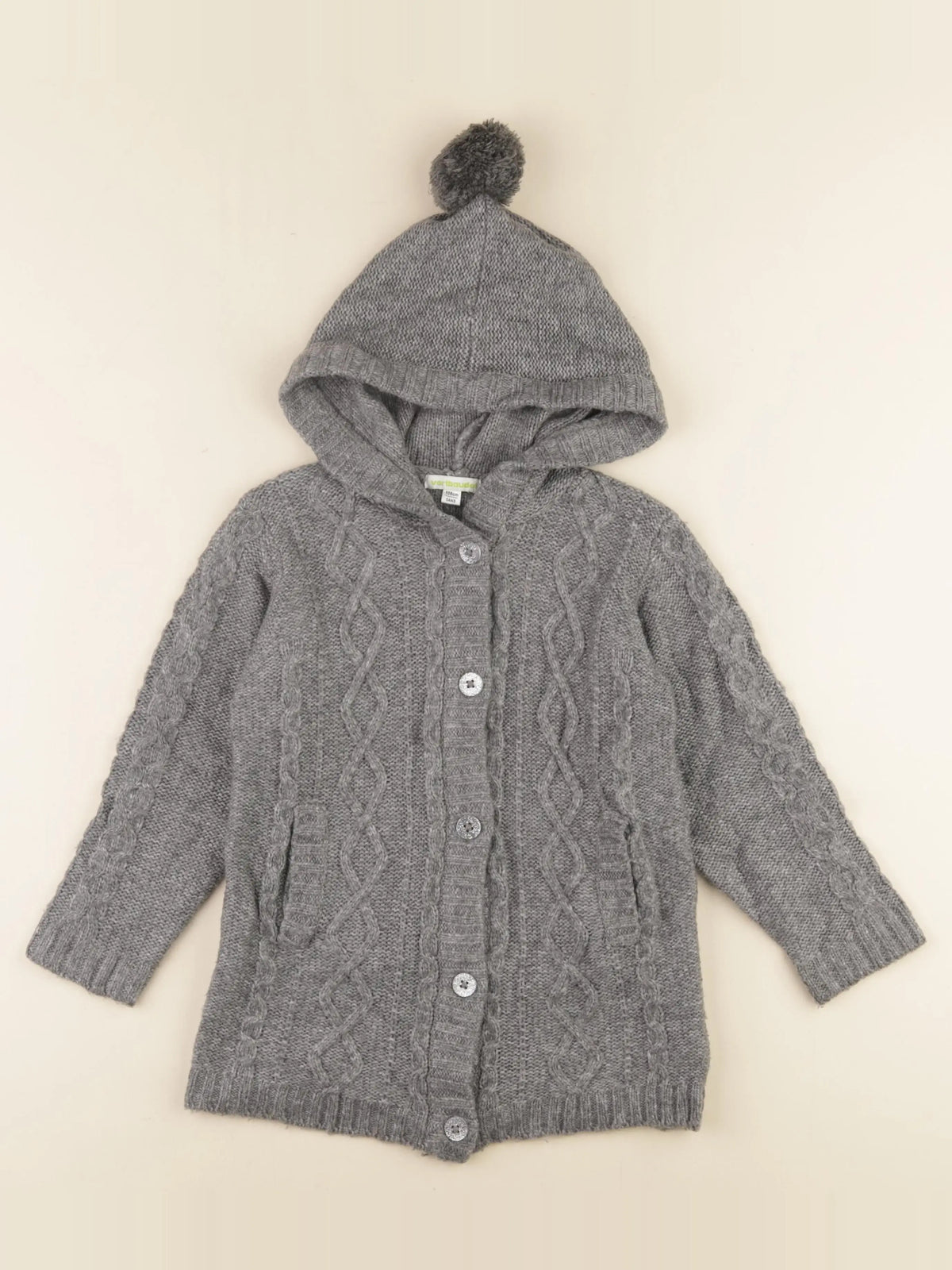 Vertbaudet - veste gris - 5 ans
