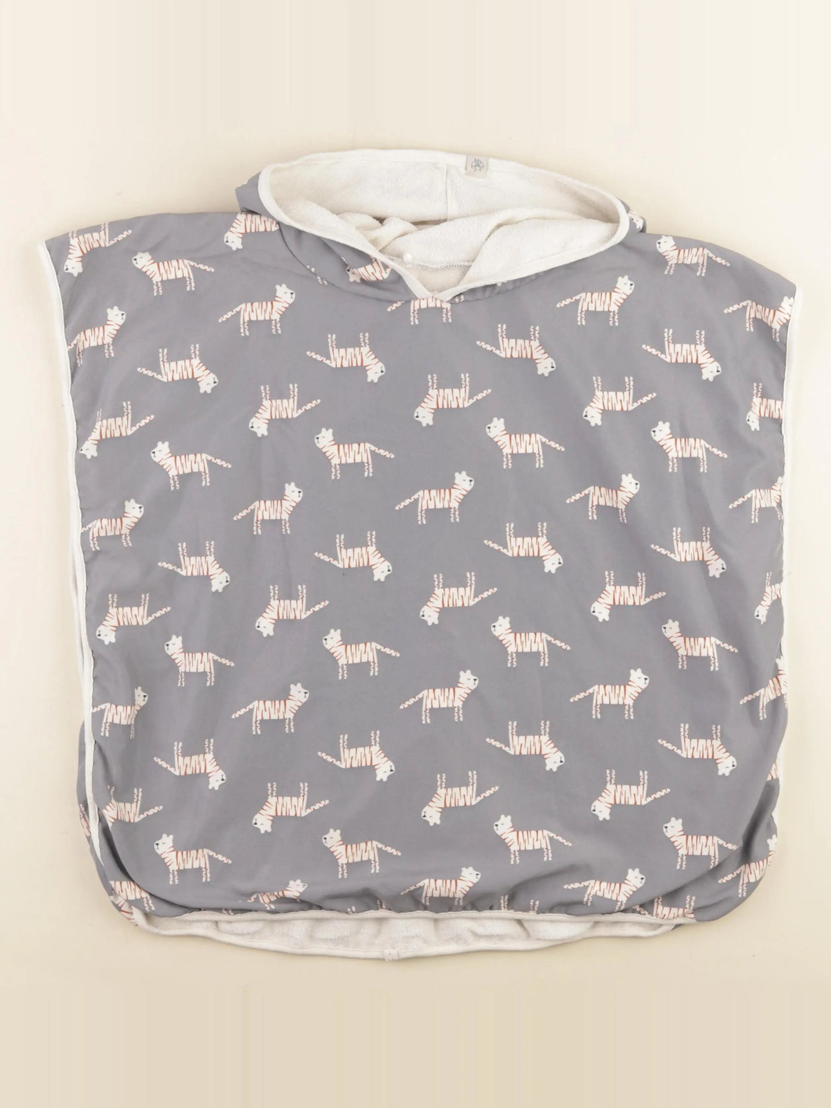 Lassig - cape de bain gris - 12/36 mois