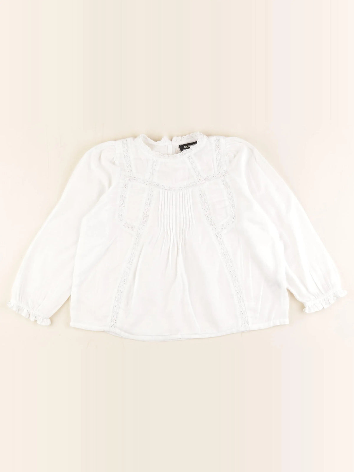 Monoprix - blouse blanc - 4 ans