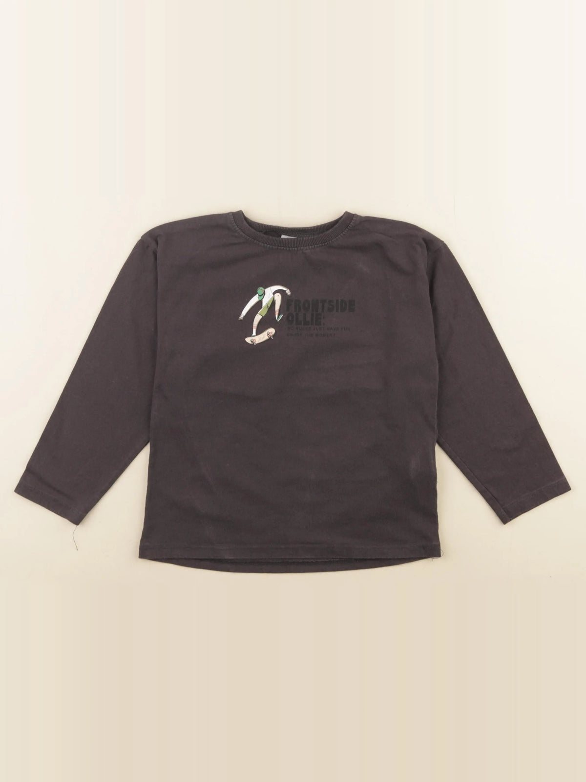 Zara - tee-shirt imprimé au dos gris - 5 ans