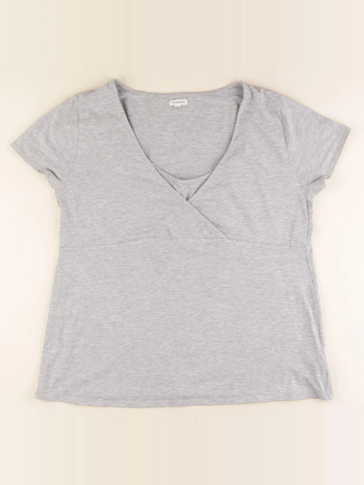 Vertbaudet - tee-shirt allaitement, grossesse gris - 46 à 48