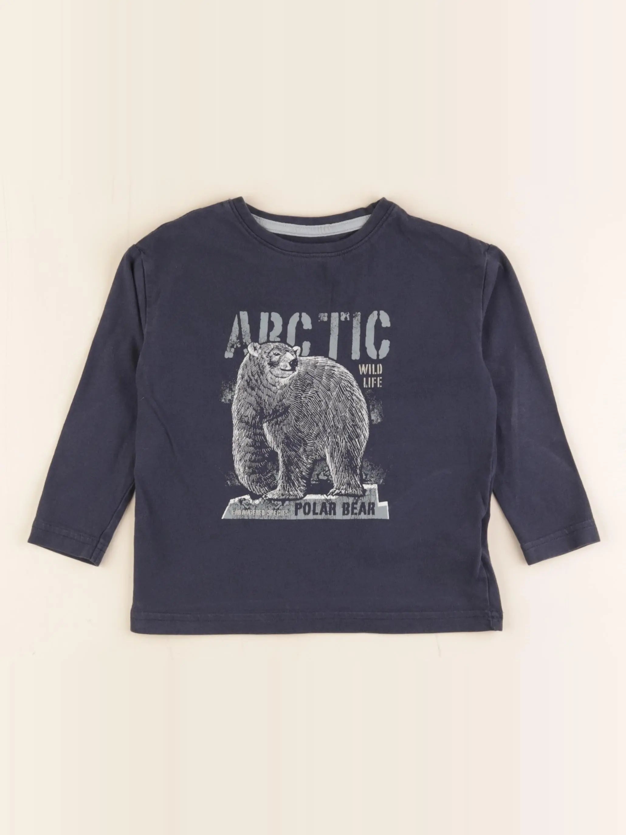 Vertbaudet - tee-shirt bleu - 3 ans