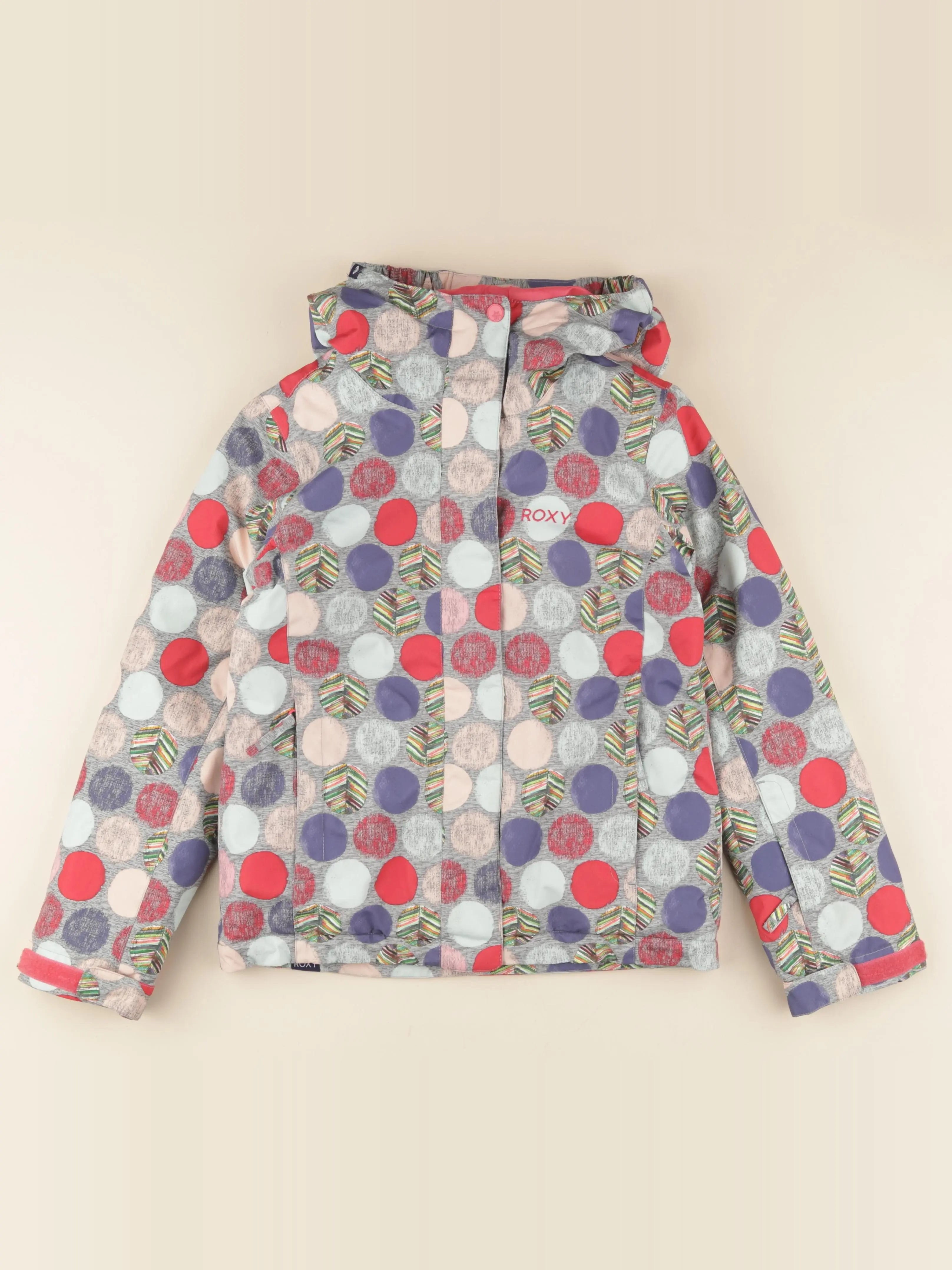 Roxy - manteau de ski multicolore - 8 ans