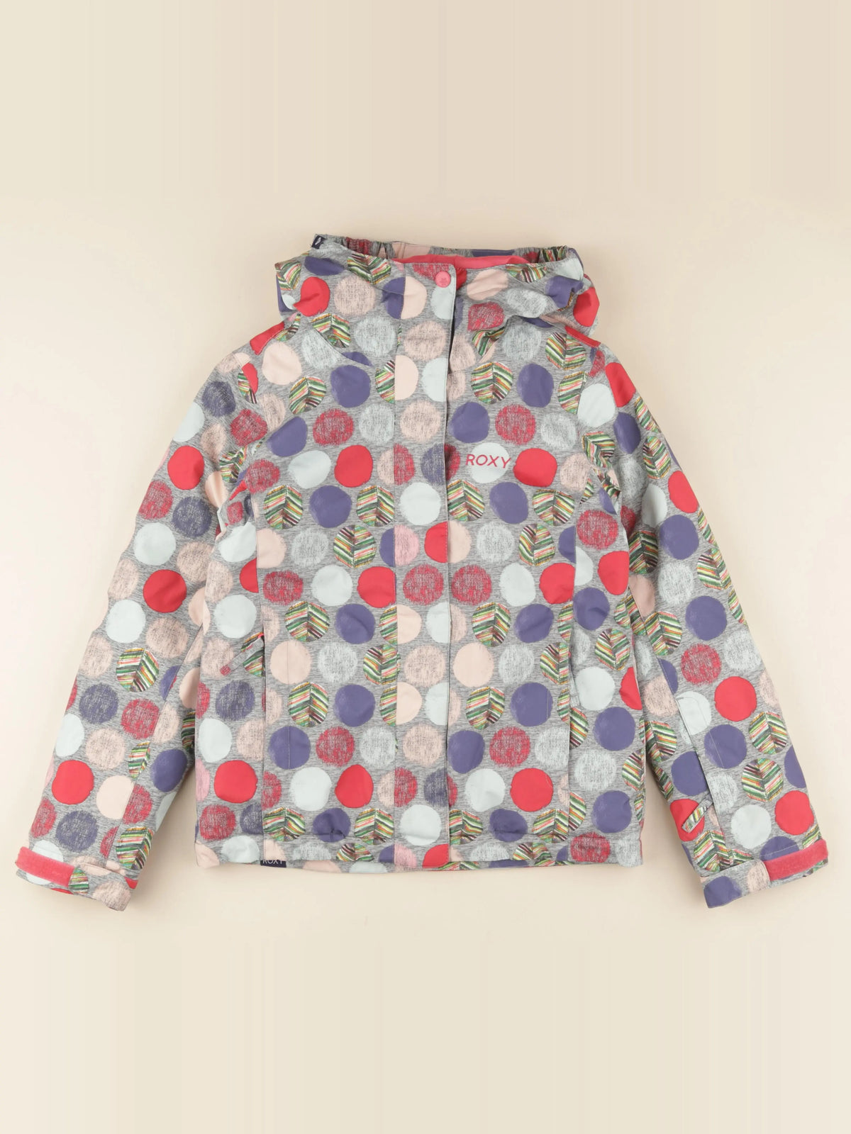 Roxy - manteau de ski multicolore - 8 ans
