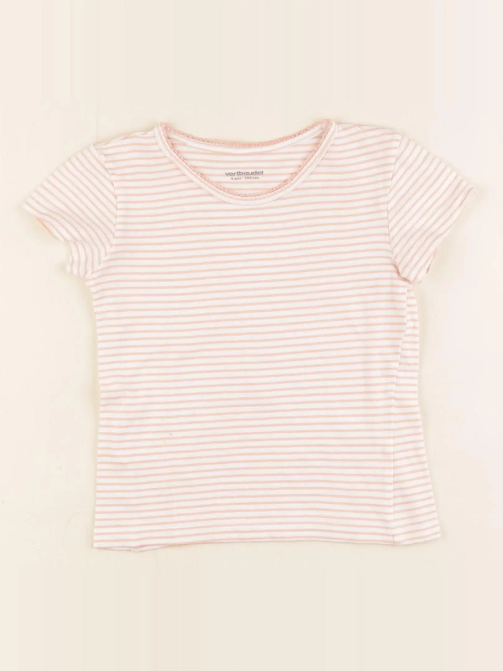 Vertbaudet - maillot de corps rose - 4 ans