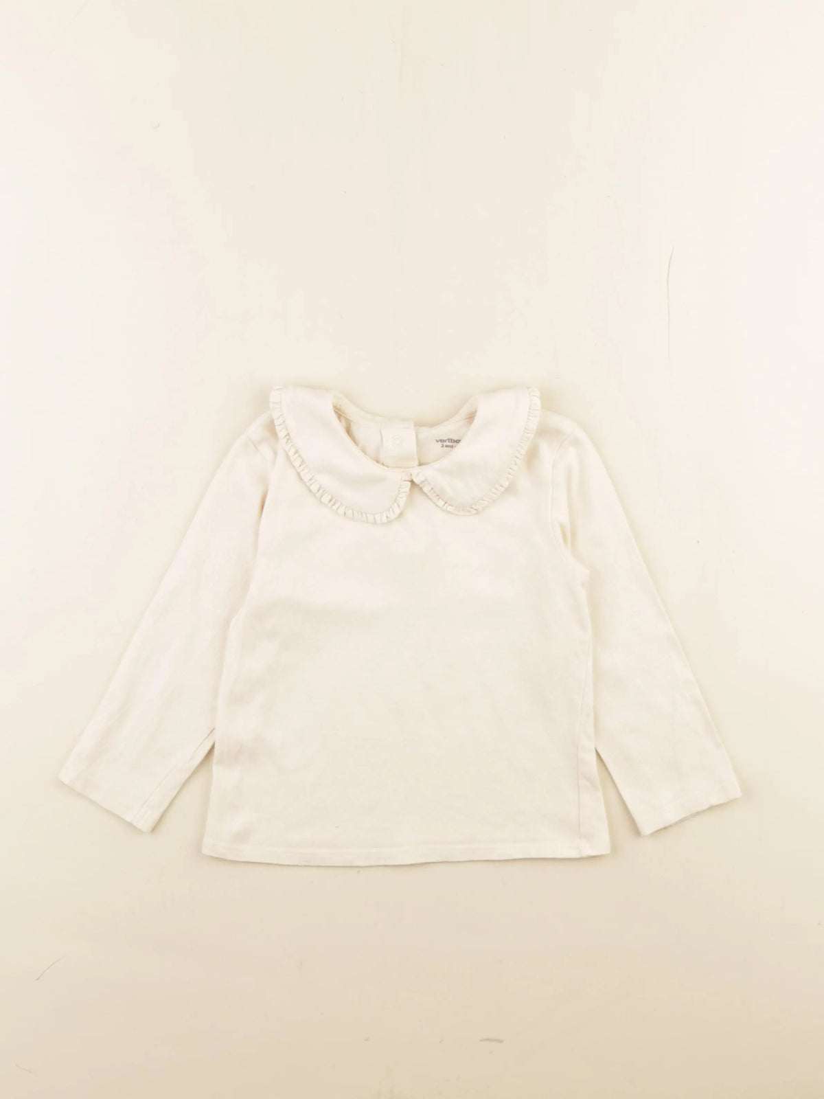 Vertbaudet - tee-shirt beige - 2 ans