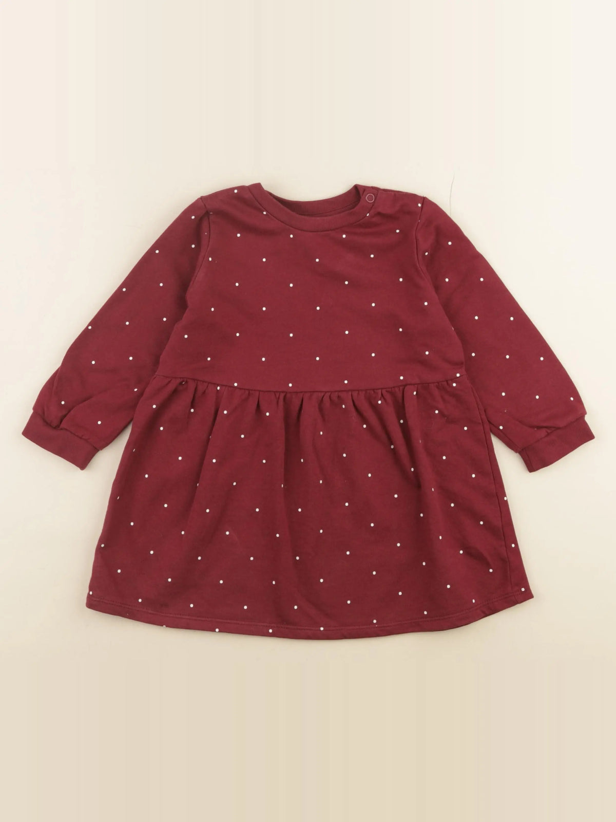 H&M - robe rouge - 18/24 mois