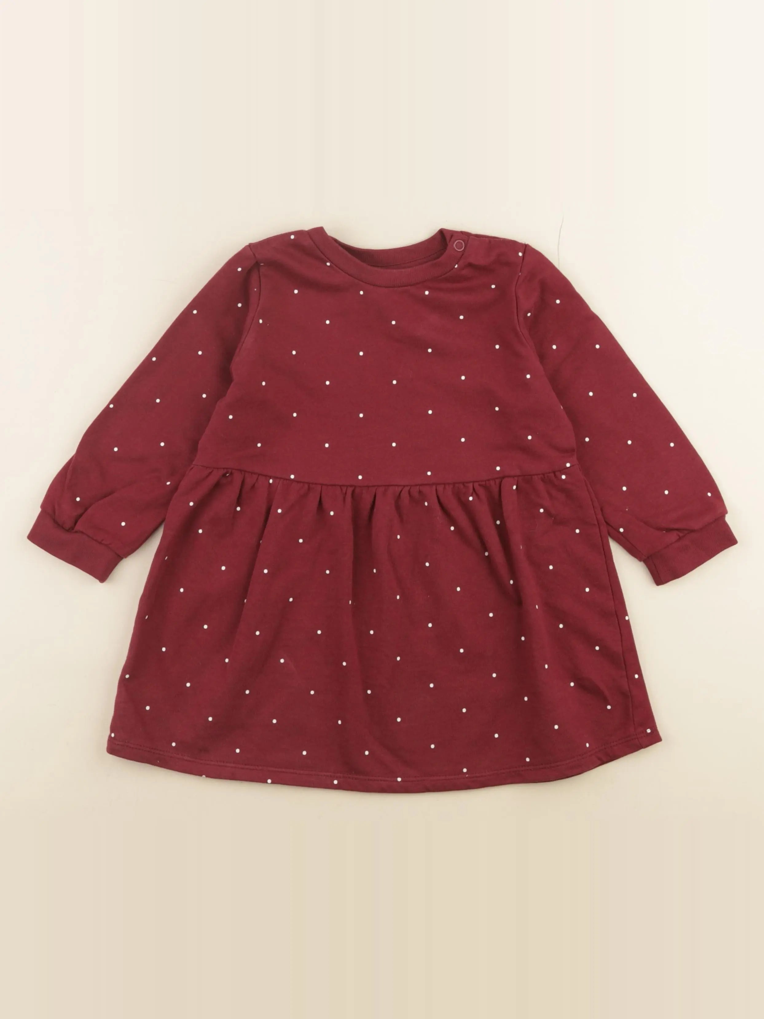 H&M - robe rouge - 18/24 mois