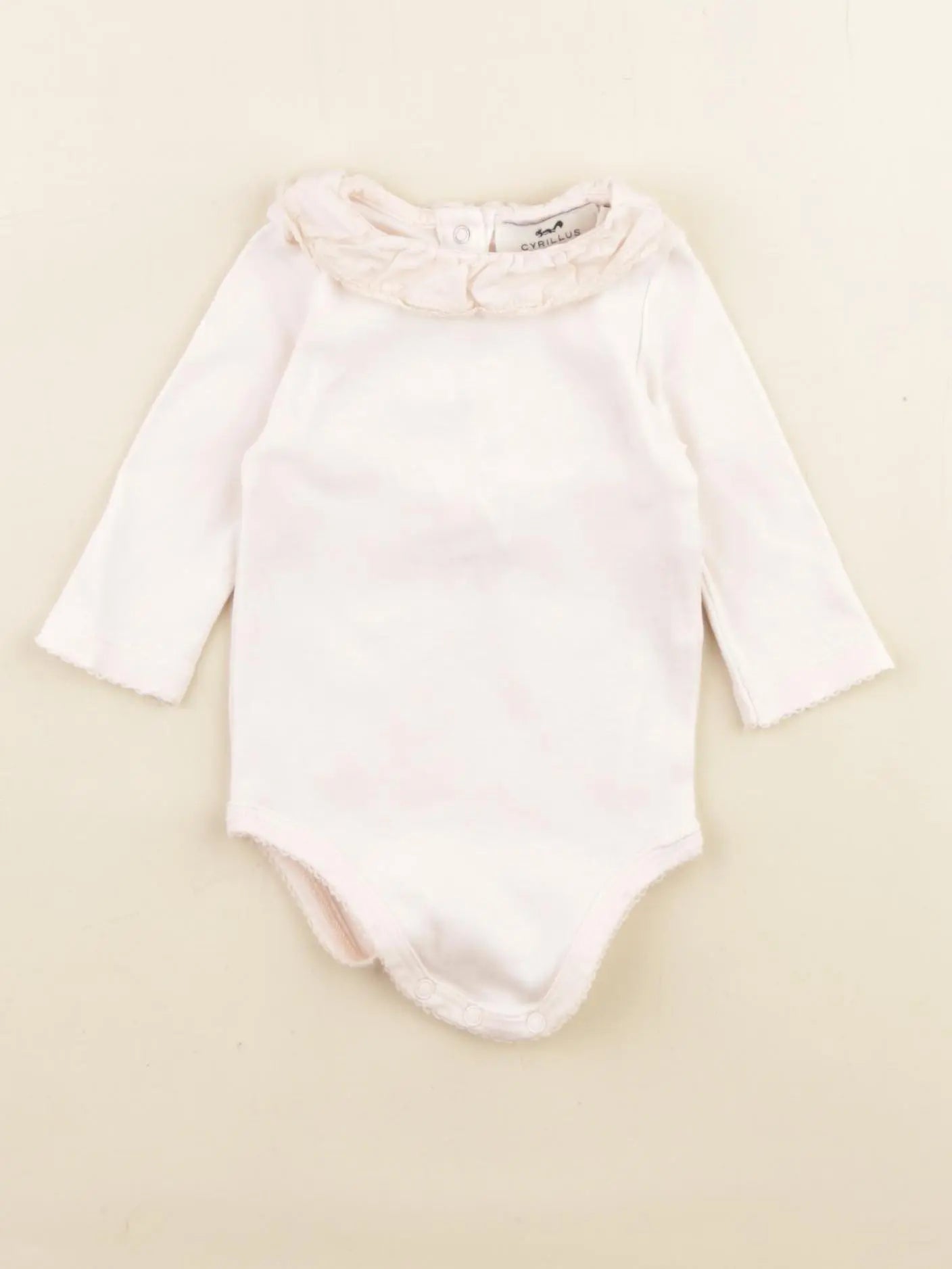 Cyrillus - body à col blanc - 3 mois
