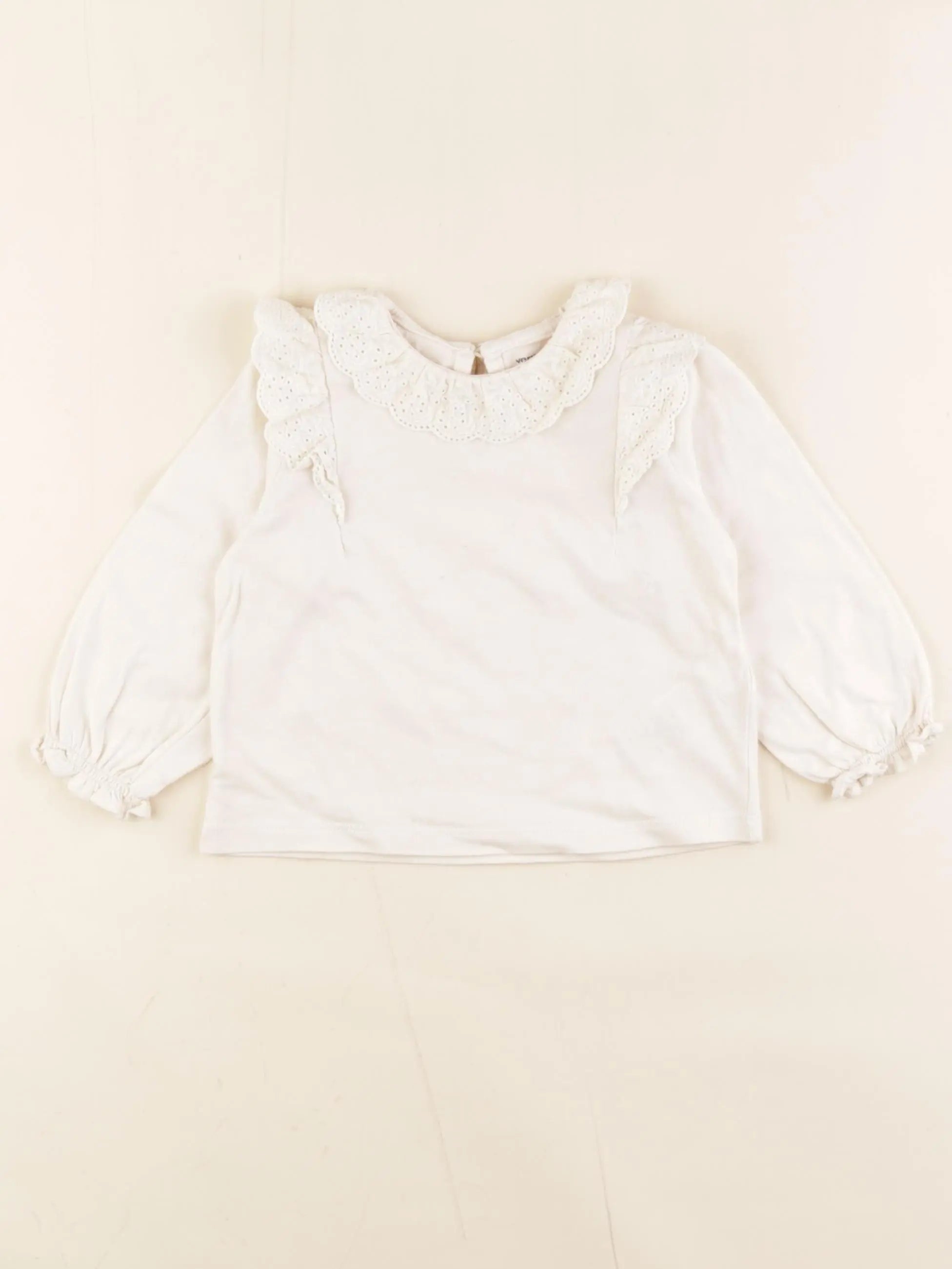 Vertbaudet - tee-shirt beige - 12 mois