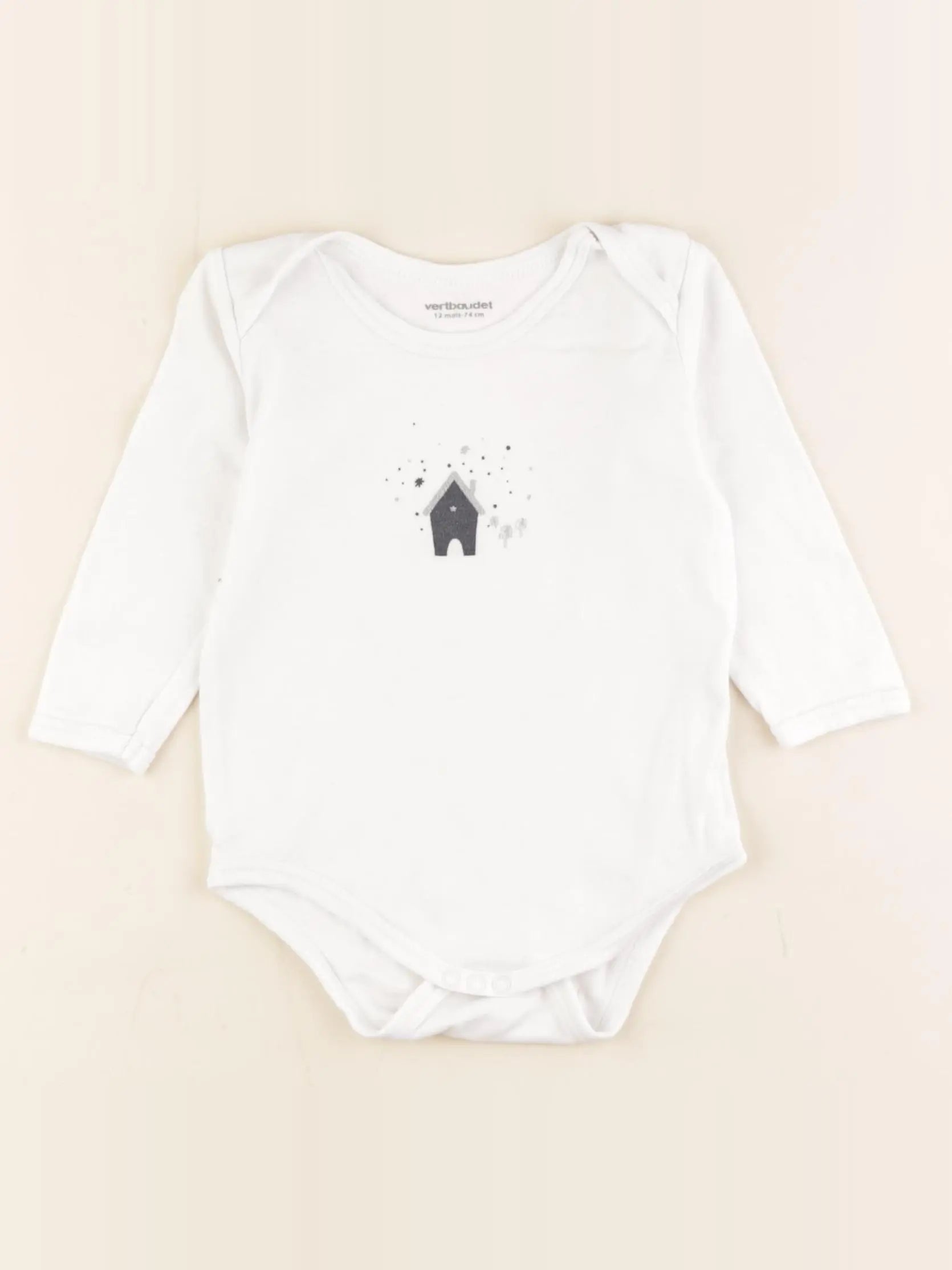 Vertbaudet - body blanc - 12 mois