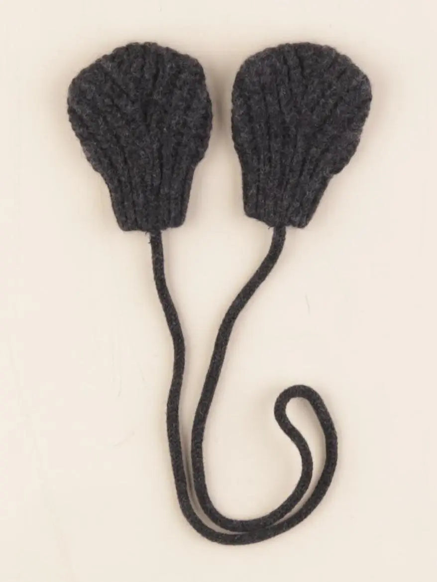 1+ In the family - moufles gris - 0 mois