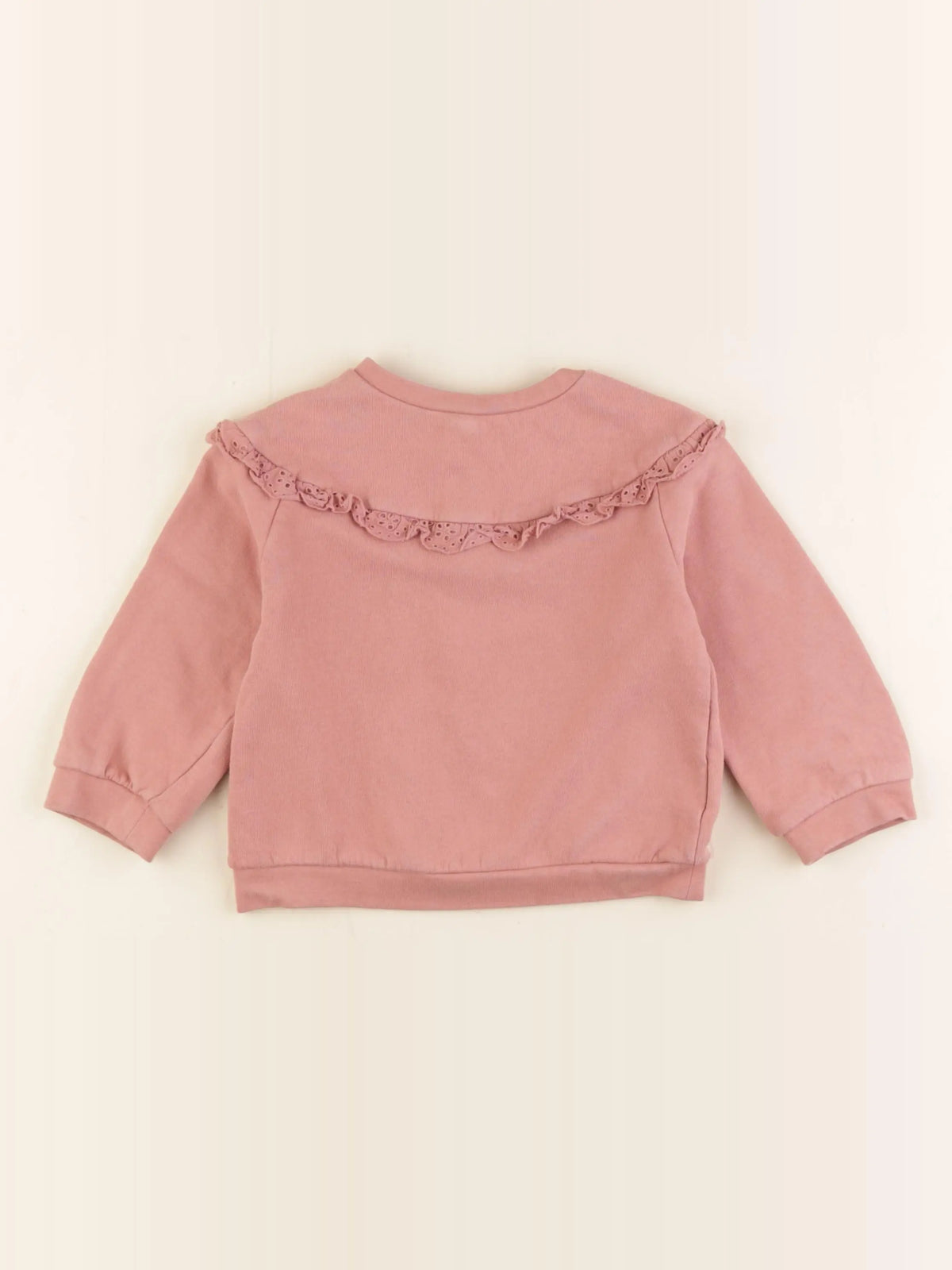Vertbaudet - sweat rose - 24 mois