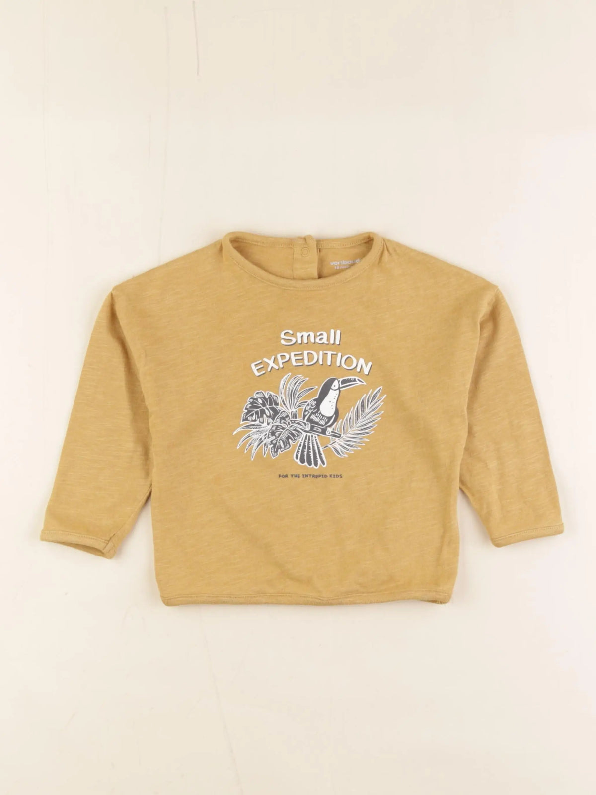 Vertbaudet - tee-shirt jaune - 18 mois