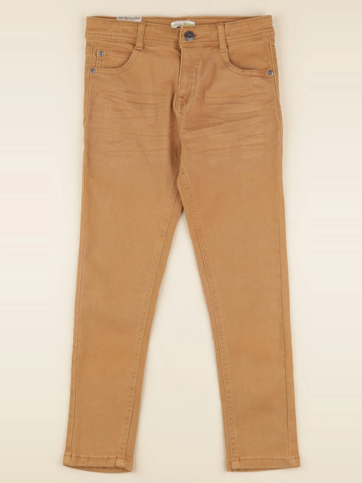 Vertbaudet - jean marron - 7 ans