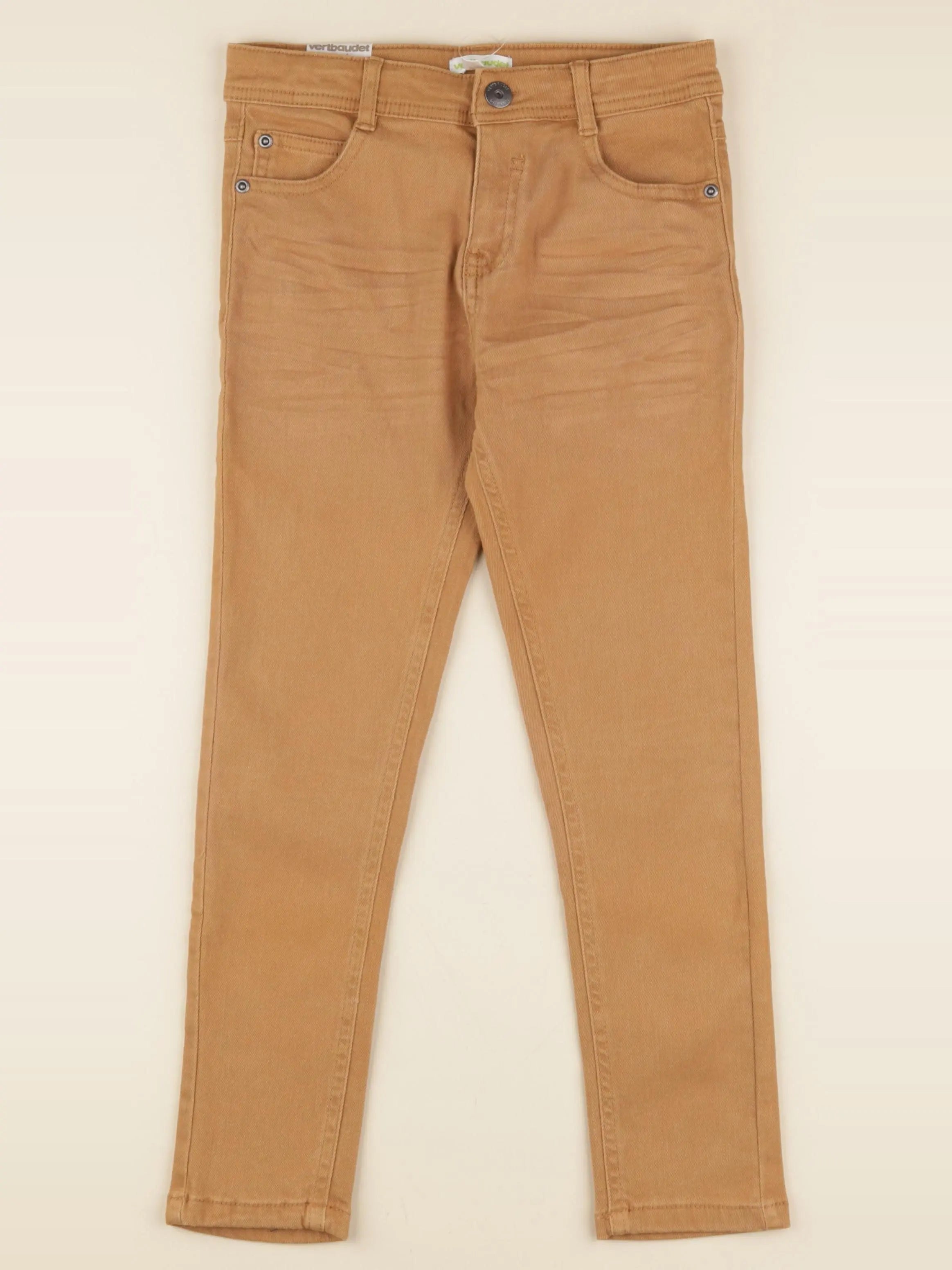 Vertbaudet - jean marron - 7 ans