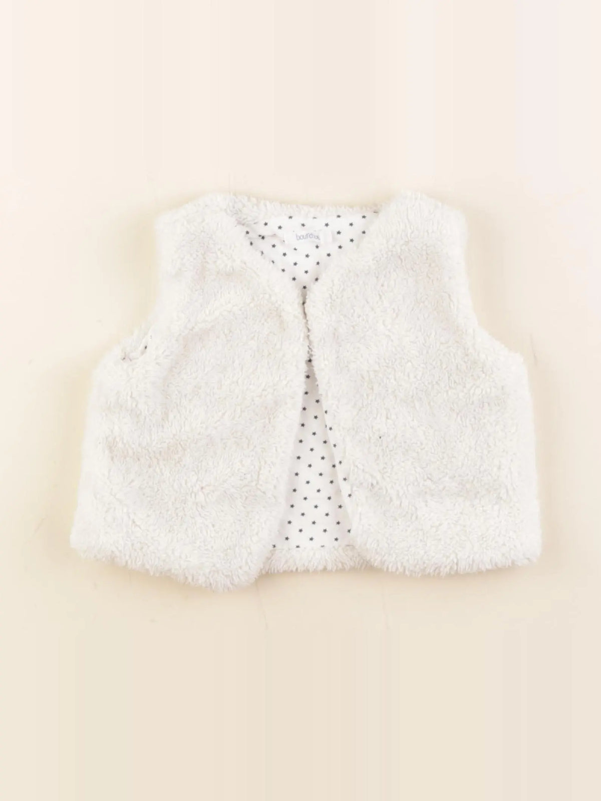 Boutchou - gilet blanc - 12 mois