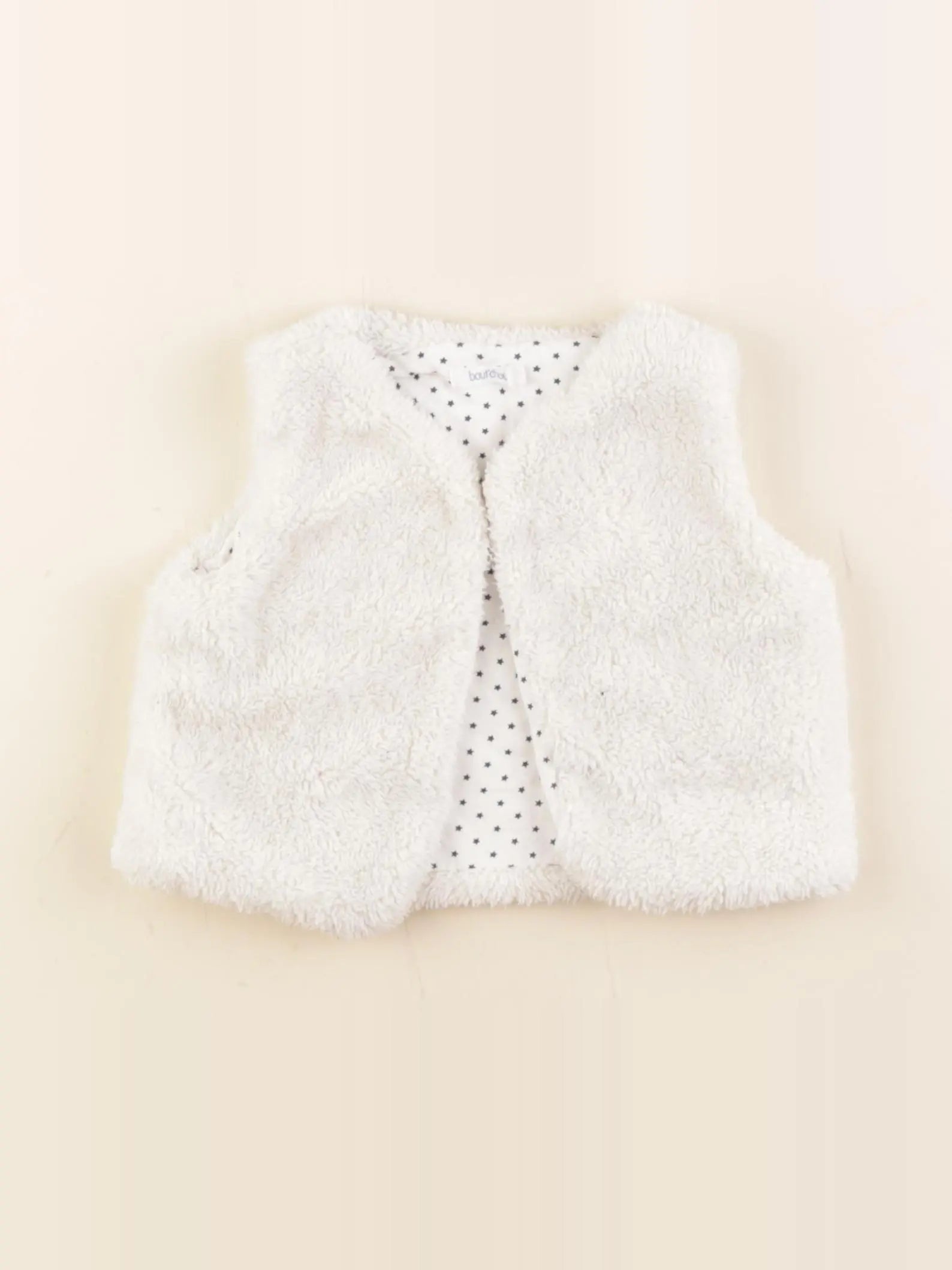 Boutchou - gilet blanc - 12 mois