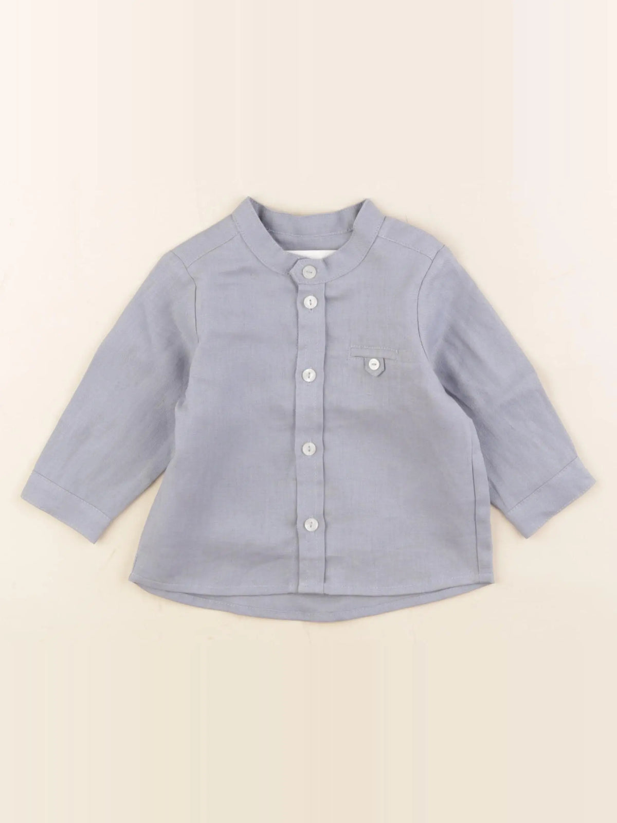 Tartine & Chocolat - chemise bleu - 6 mois