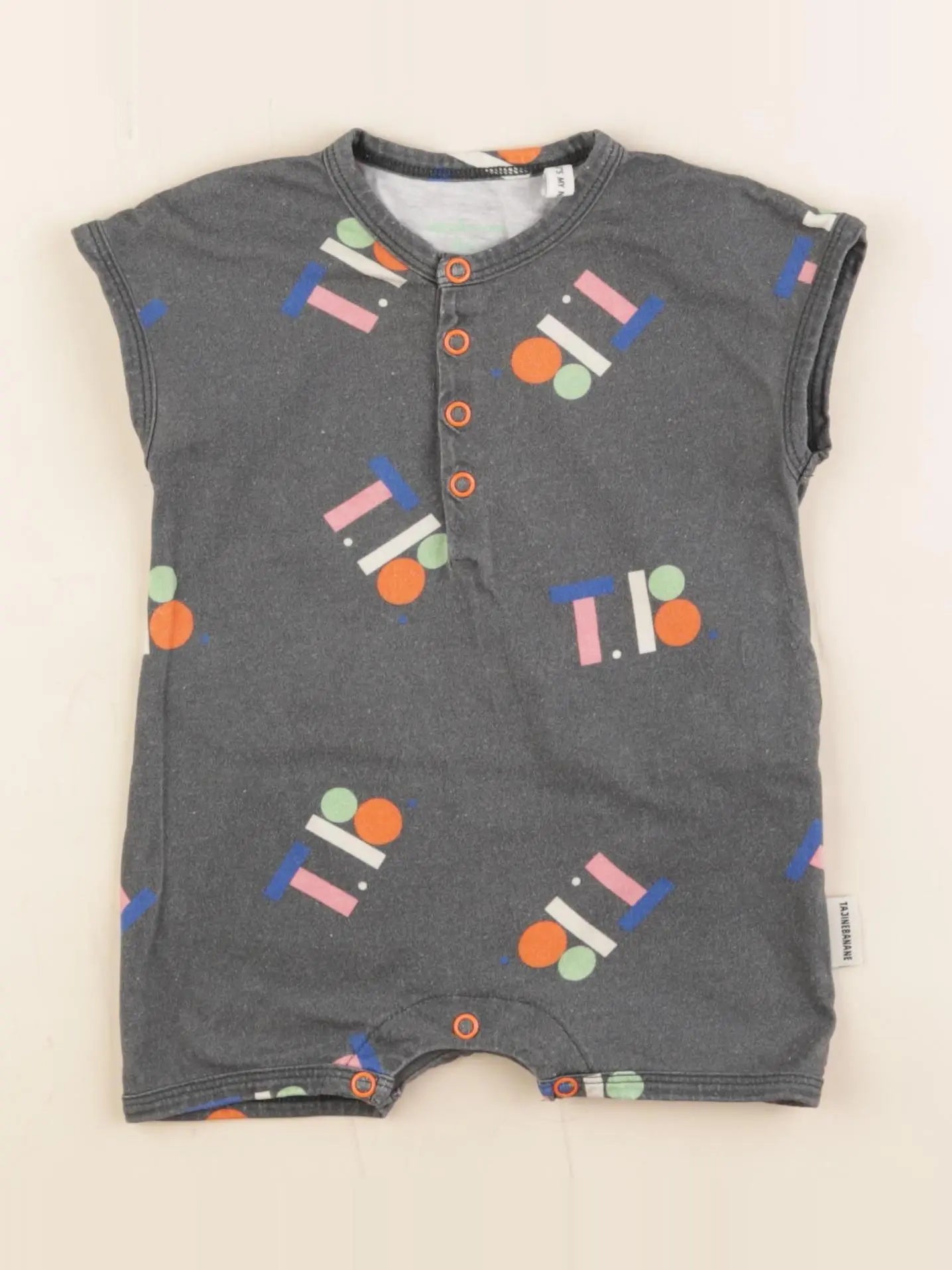 Tajine Banane - combinaison taupe - 3/6 mois