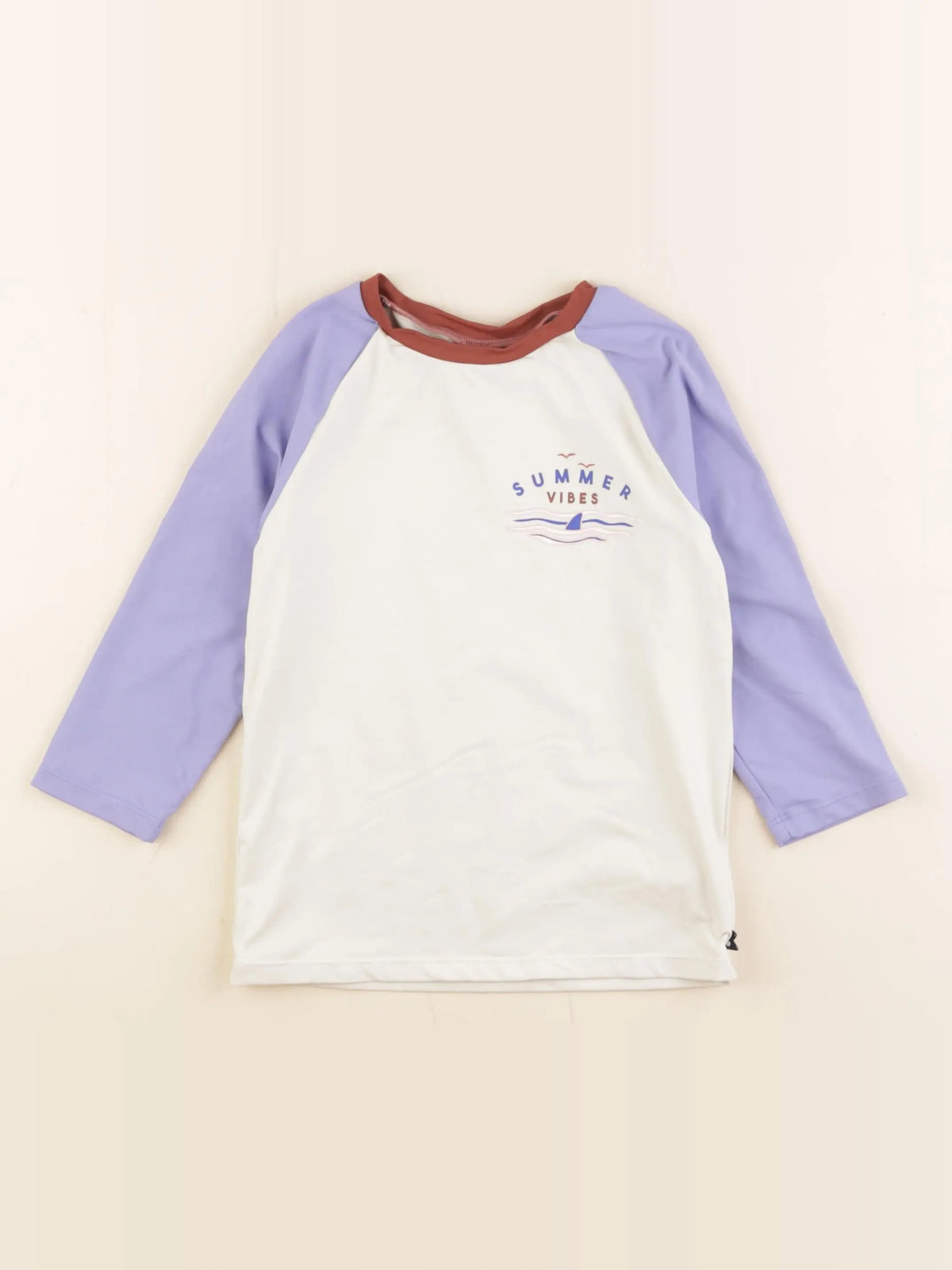 Vertbaudet - tee-shirt de bain multicolore - 6 ans