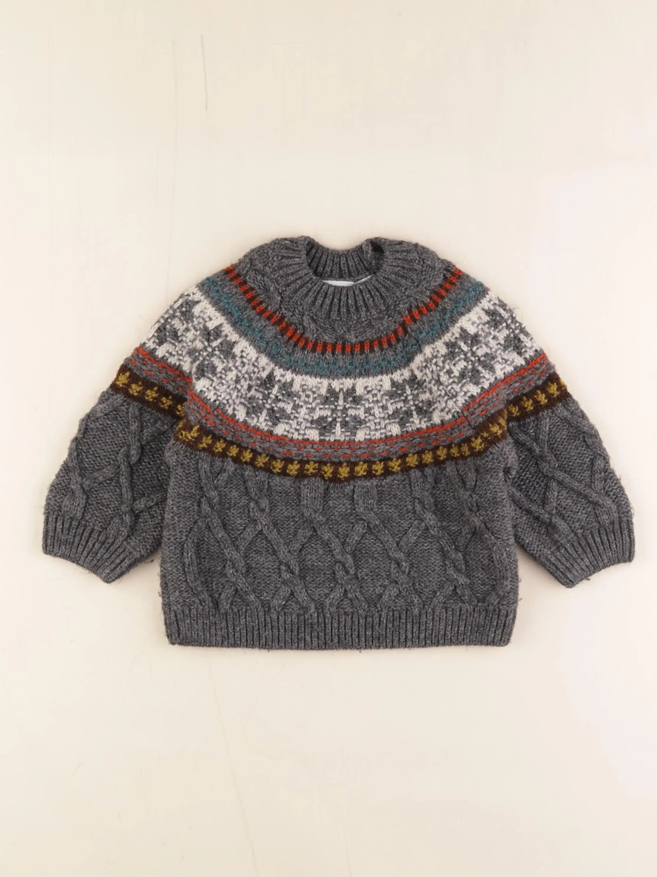 Zara - pull multicolore - 12/18 mois