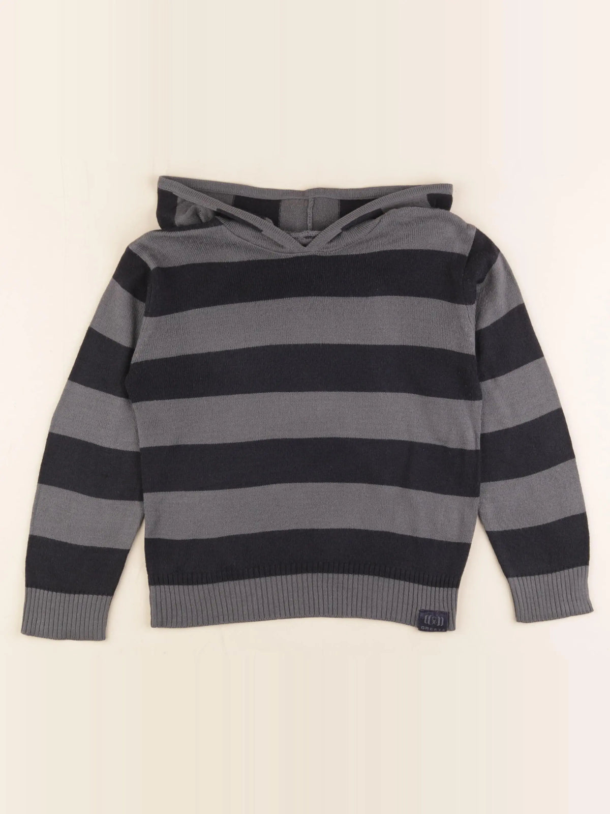 Okaidi - pull bleu, gris - 5 ans