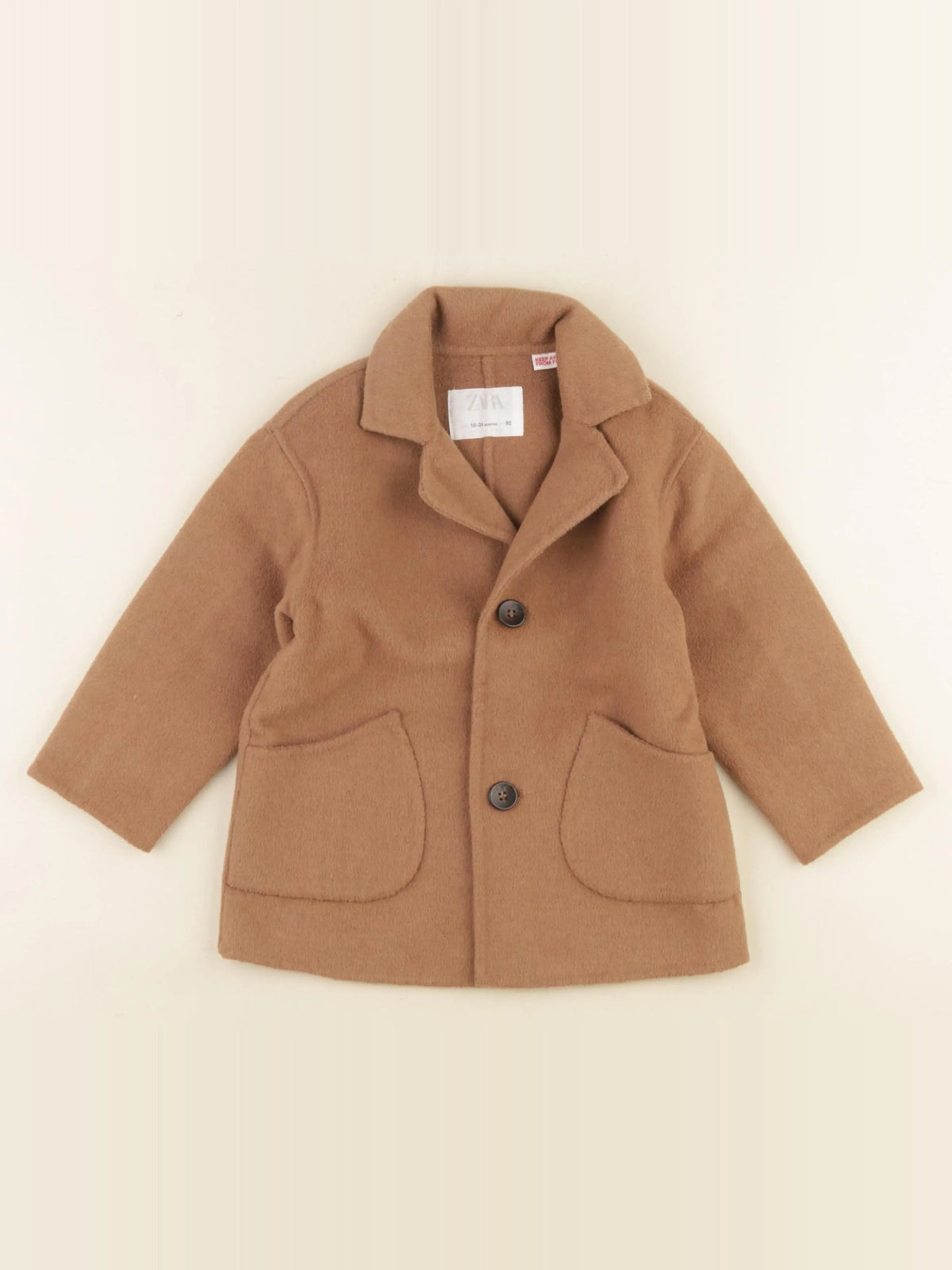 Zara - manteau marron - 18/24 mois