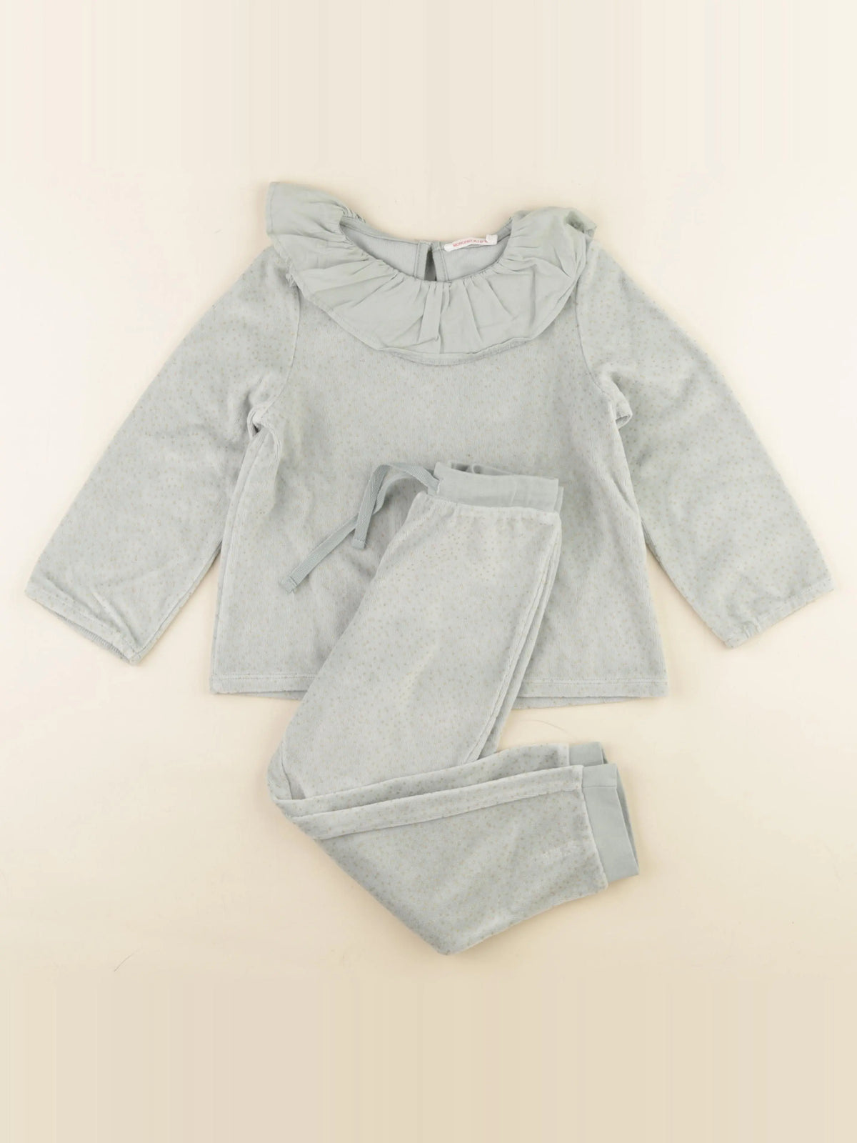 Monoprix - pyjama velours vert - 5 ans