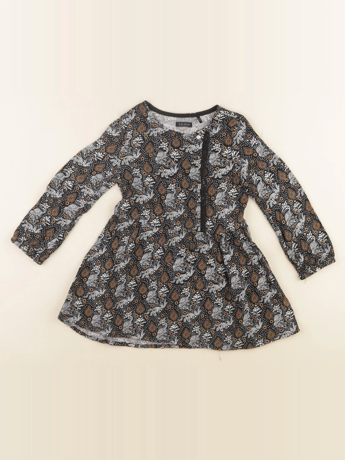 IKKS - robe noir - 3 ans