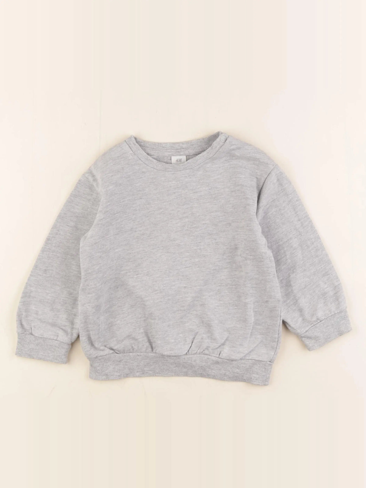H&M - sweat gris - 18/24 mois