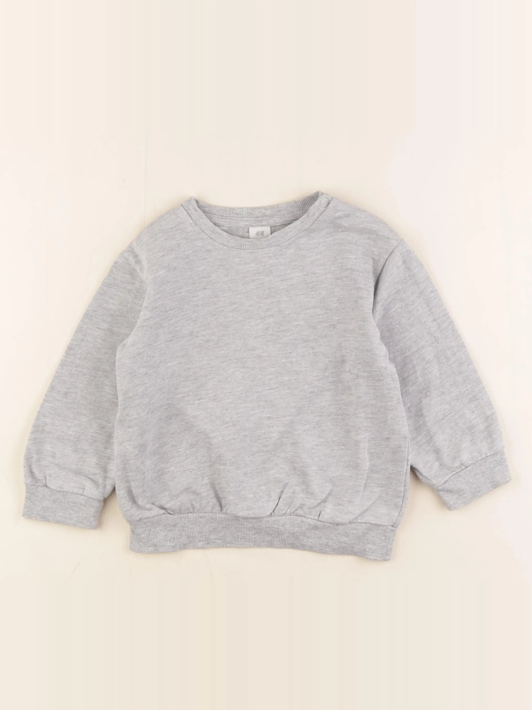 H&M - sweat gris - 18/24 mois