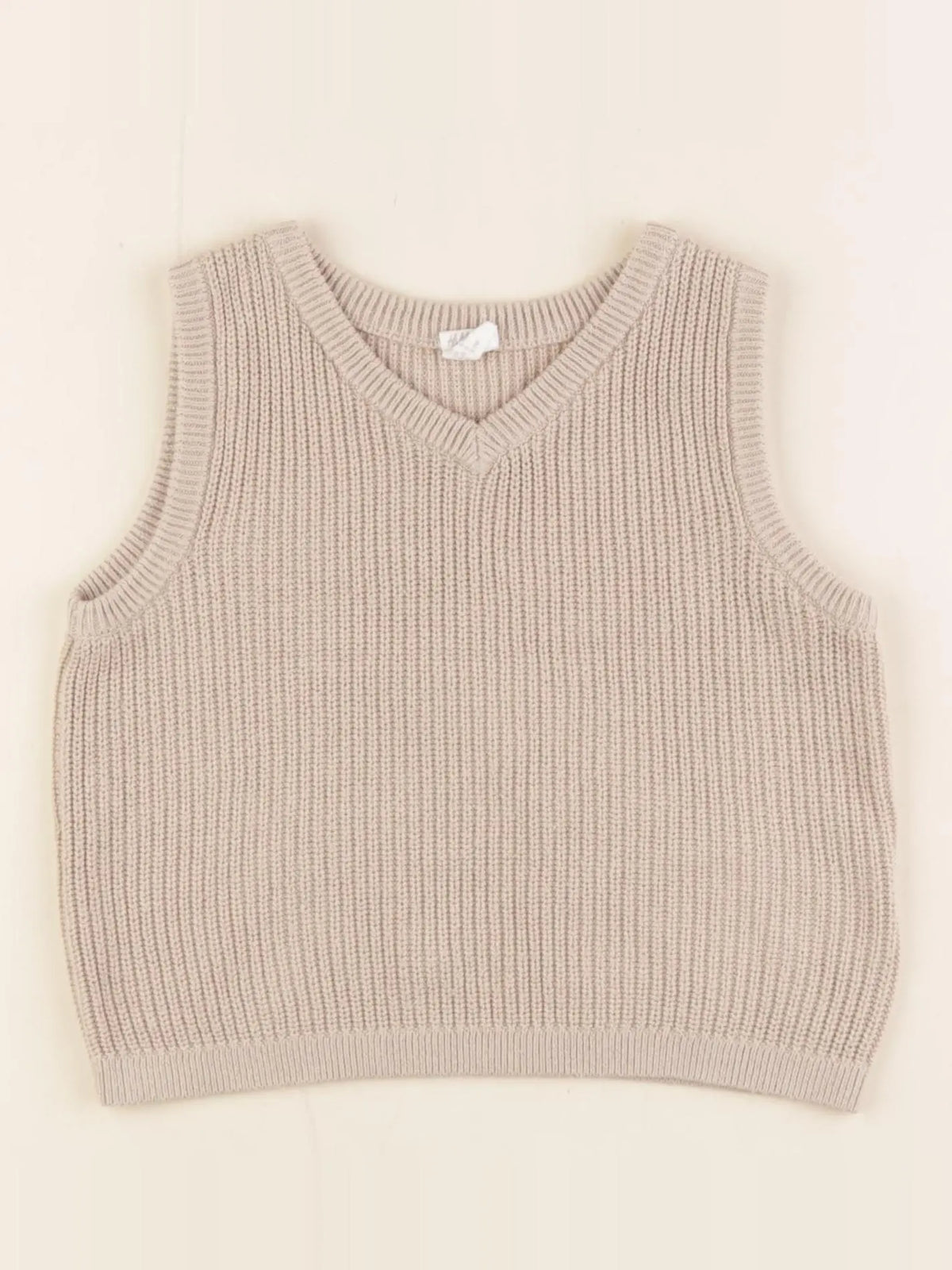 H&M - pull beige - 6/9 mois