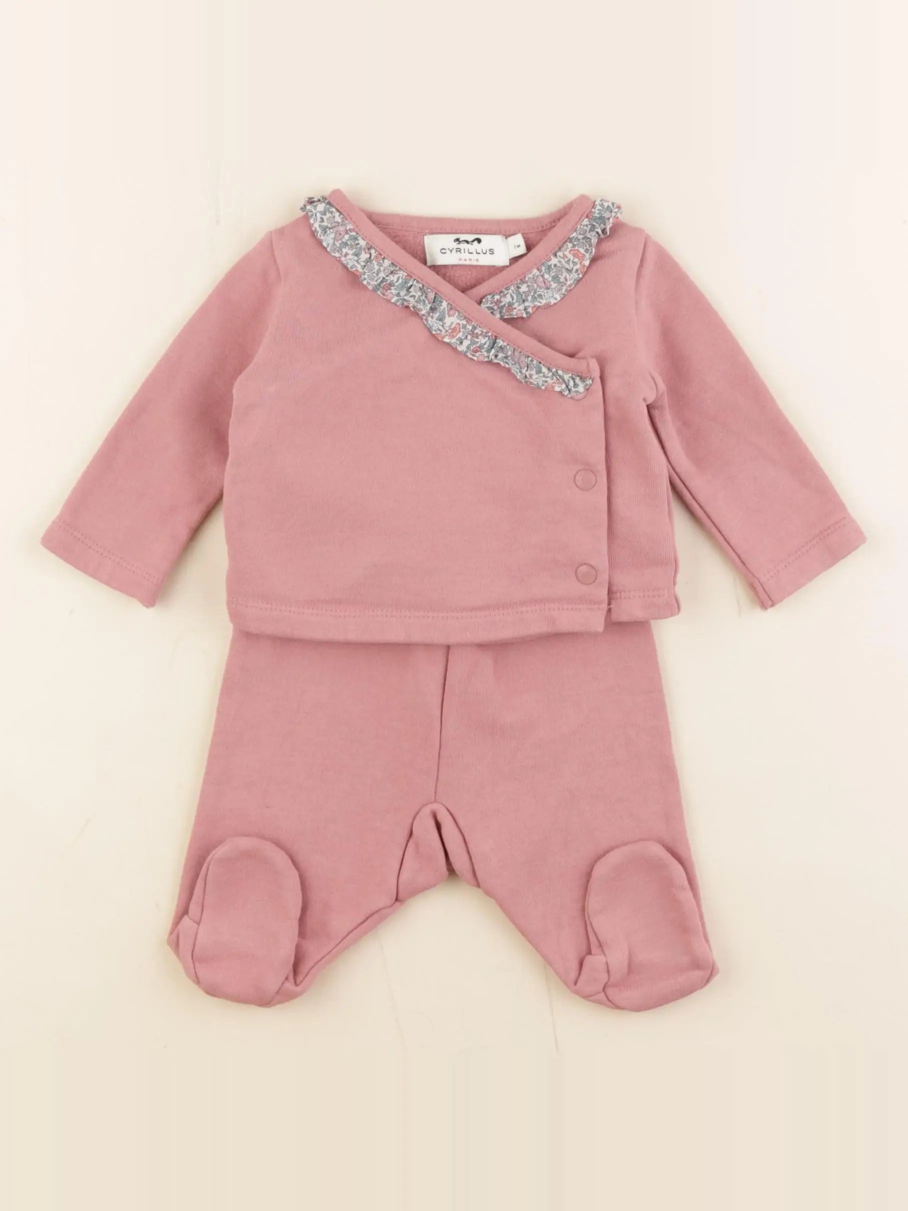 Cyrillus - ensemble rose - 1 mois