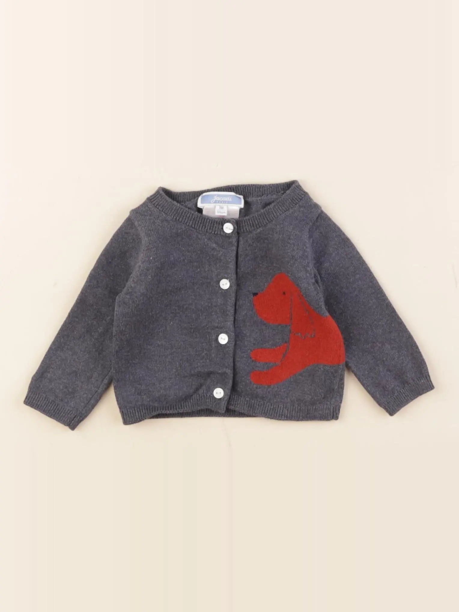 Jacadi - gilet bleu - 1 mois