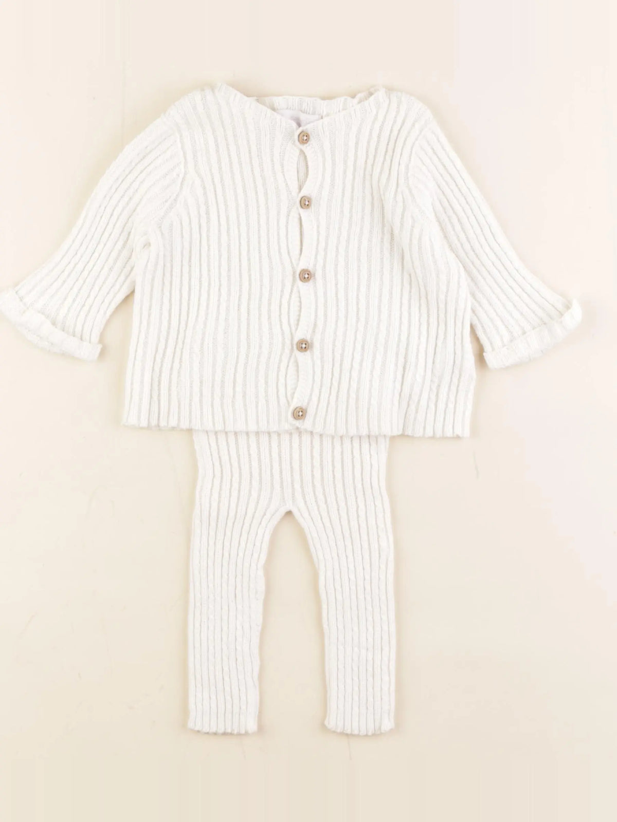 Cadet Rousselle - ensemble blanc - 3 mois