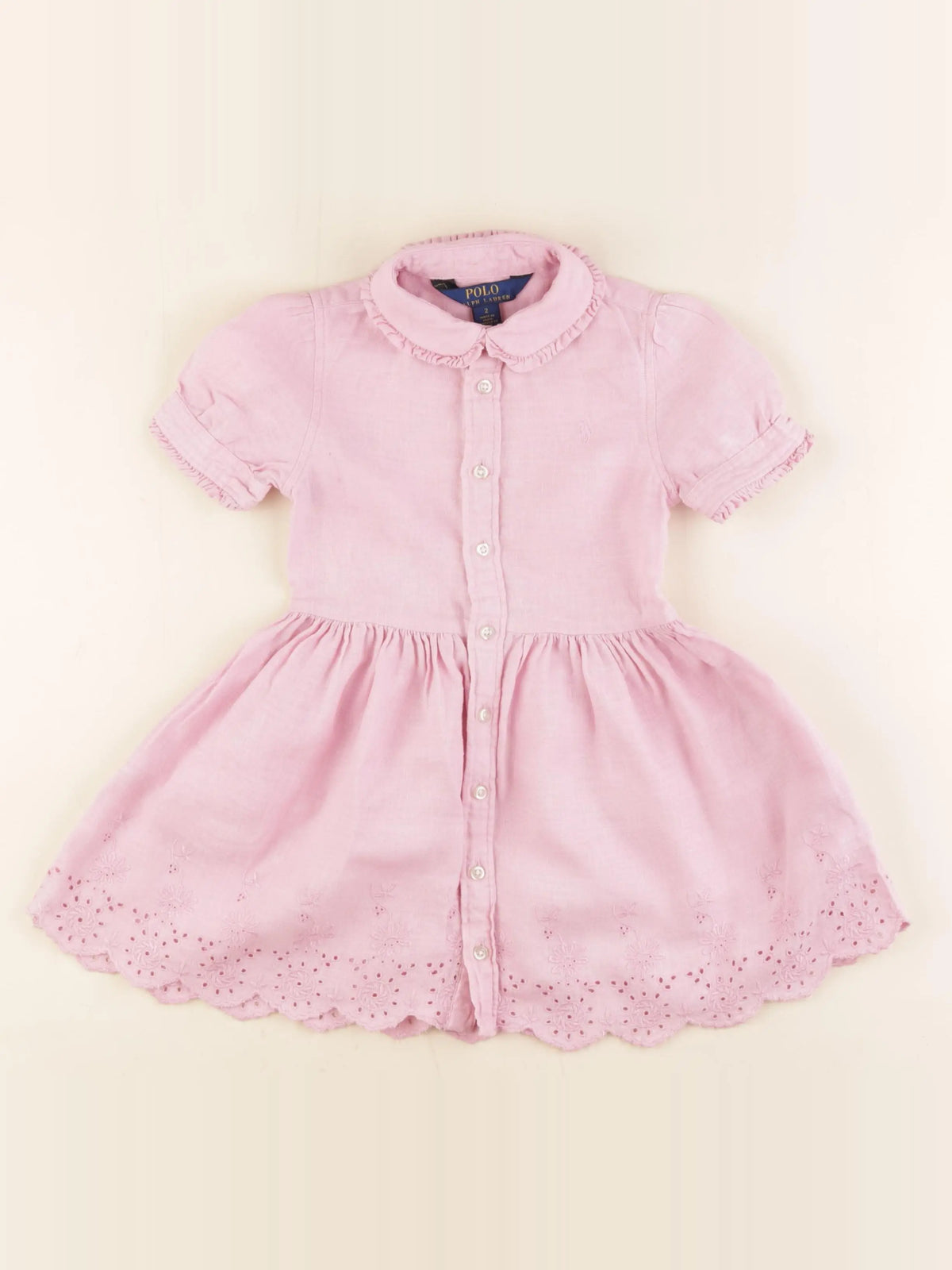 Ralph Lauren - robe rose - 2 ans
