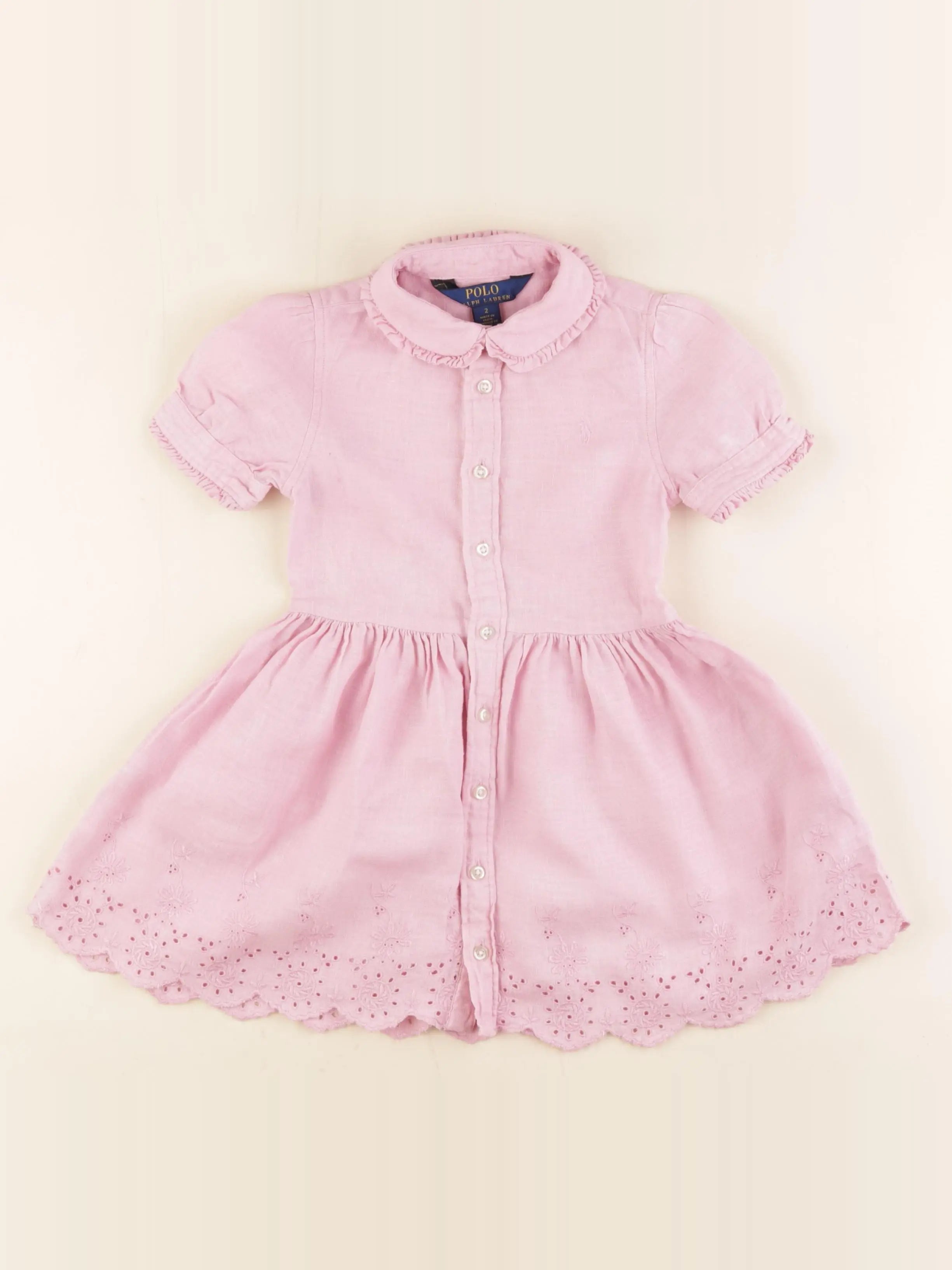 Ralph Lauren - robe rose - 2 ans